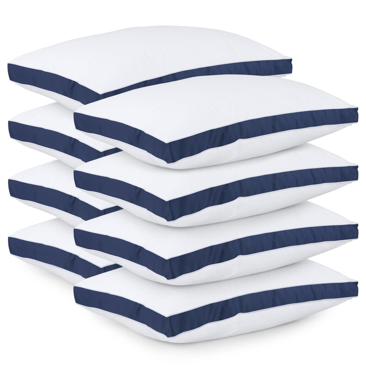 Utopia Bedding Pillows 2 Pack King Size, (Navy) Luxury Hotel Quality Pillows, Brushed Fabric, Bed Pillow for Back, Stomach or Side Sleepers - 20 x 36 inch / 50 x 90 cm — view 15