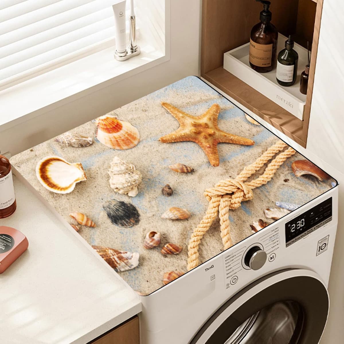 YeahBoom Cubierta Superior para Lavadora y Secadora,60 x 60 cm Cubierta para Lavadora,Funda para Lavadora,Funda Antipolvo para Lavadoras,Secadoras,Cocinas,Autocaravanas,Baños — view 14