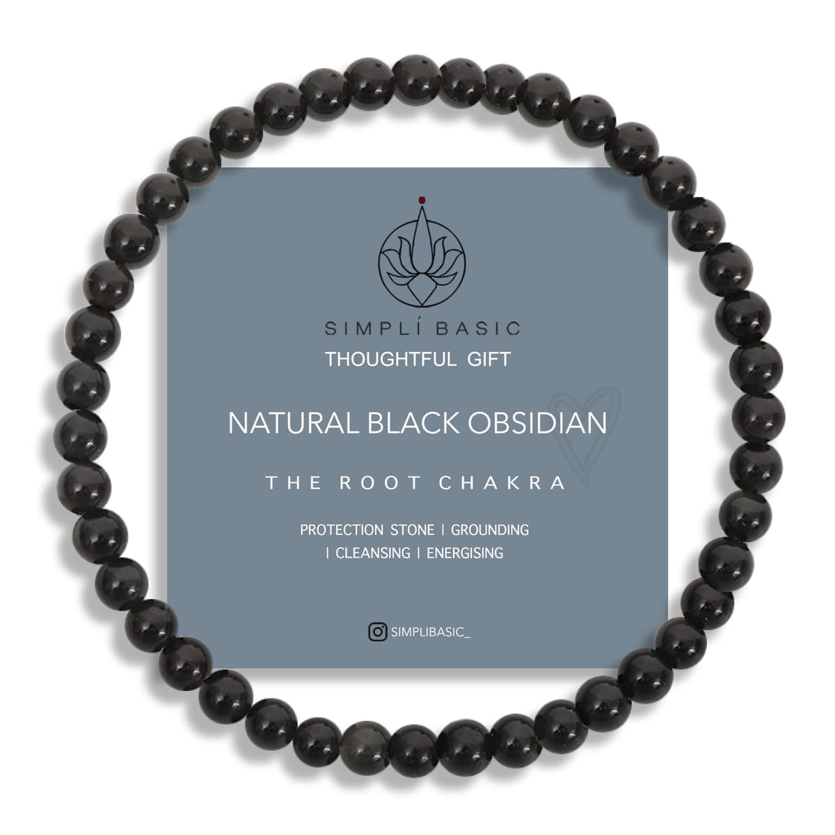 Natural Healing Gemstone Bracelet 4mm Beads, Womens & Mens, Inc Gift Box — view 19