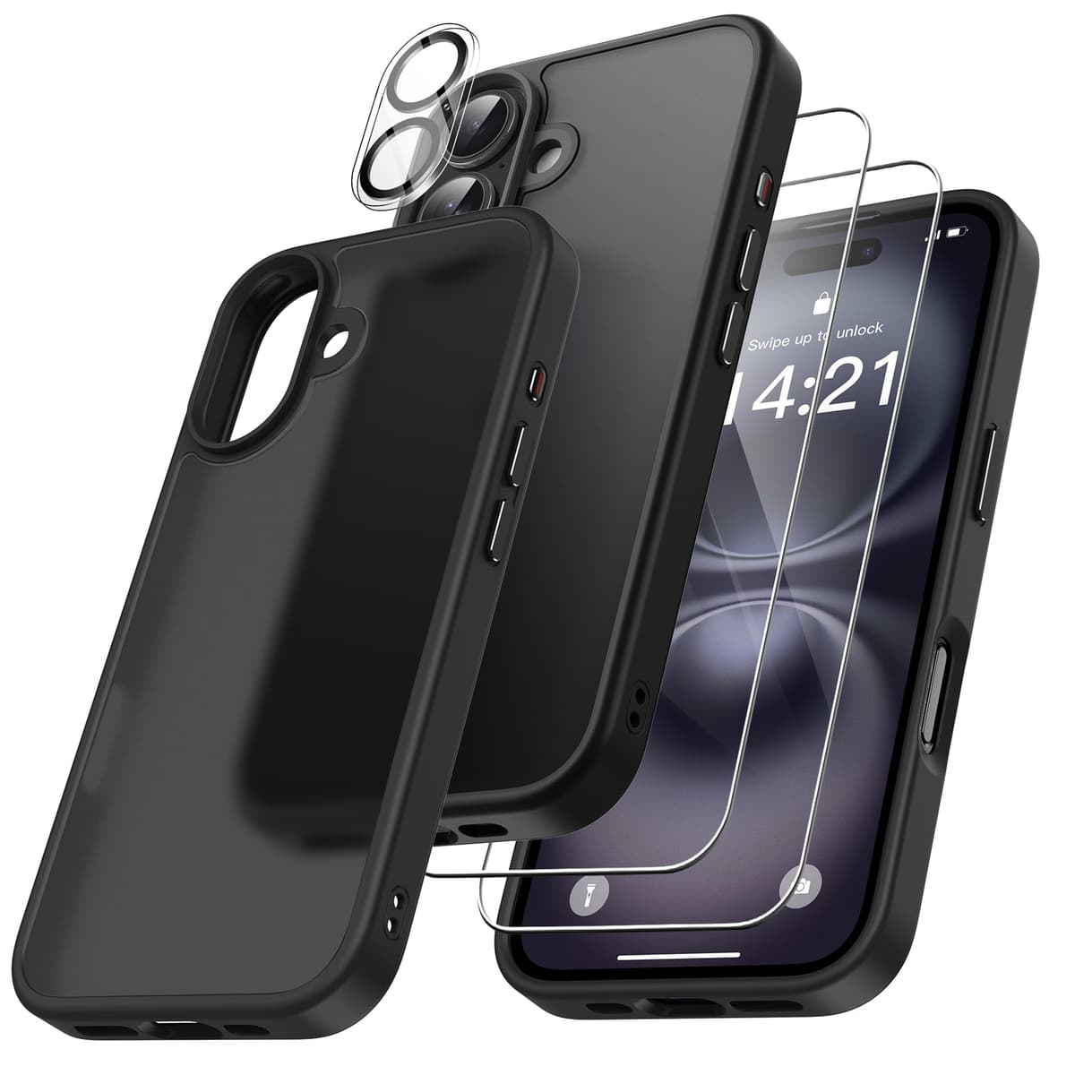 FLLAO 4 en 1 Funda para iPhone 15 con 2 Protector Pantalla y 1 Protector Lente Cámara, [Almohadilla de Aire integrada] Antigolpes Antiarañazos Carcasa 6,1 Pulgadas, Transparente — view 118