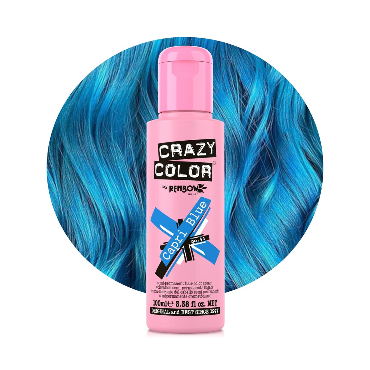 Crazy Color Vibrant Candy Floss Semi-Permanent Hair Dye. Highly Pigmented Pastel Pink Conditioning & Oil Nourishing Vegan Formula | No Bleach or Ammonia | 100ml — view 41