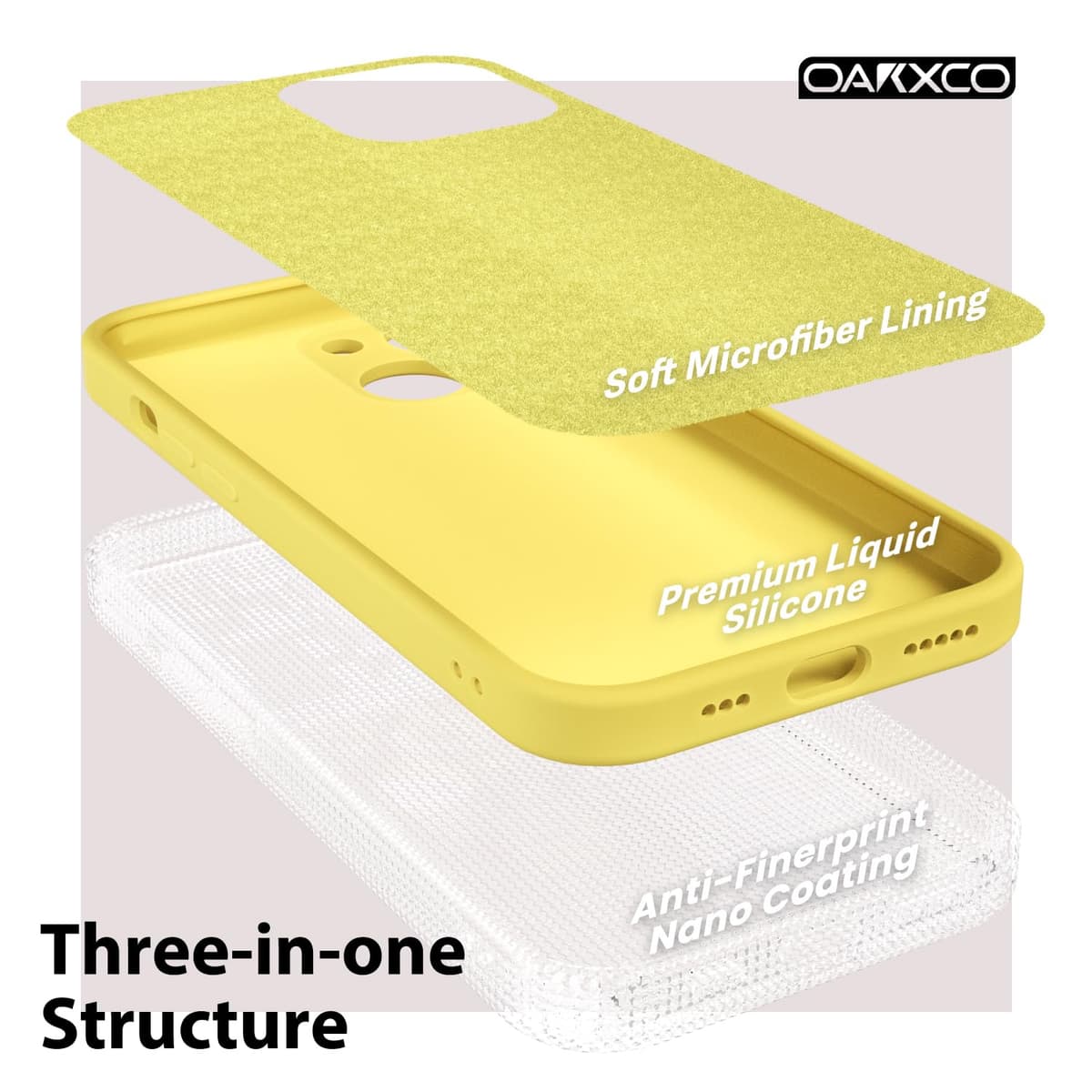 oakxco for iPhone 17 Pro Max Phone Case Liquid Silicone, Cute Thin Slim Grip Soft Rubber Gel for Women Men, Smooth Matte TPU Plain Solid Color Girly Simple Case with Camera Cover, Light Pink — view 1185