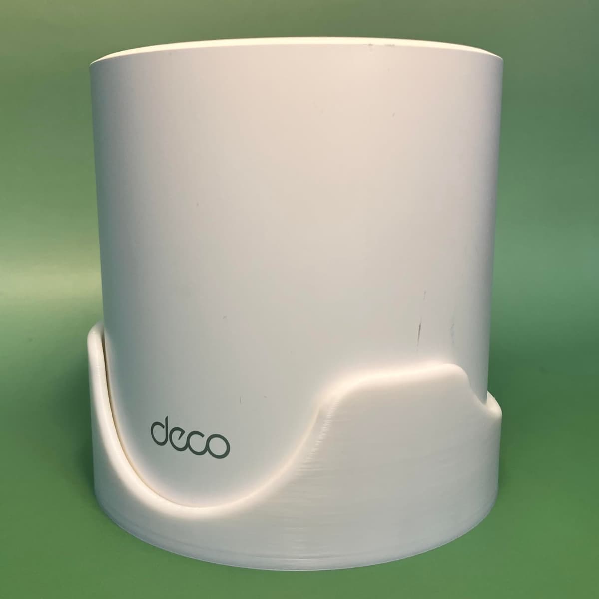 Wall Mount Compatible with TP-Link Deco X10 X20 X25 X50 X55 X60, Fits 110mm Circular Mesh WiFi Routers, Made in UK — view 2