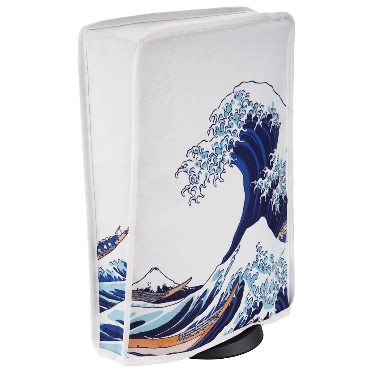 PlayVital Cubierta a Prueba de Polvo para ps5 Consola Funda contra Polvo Guardapolvo de Nylón Protector Anti-agua Forro Suave Fácil de Acceso Cubierta Antipolvo para ps5 Consola(La Gran Ola) — view 9