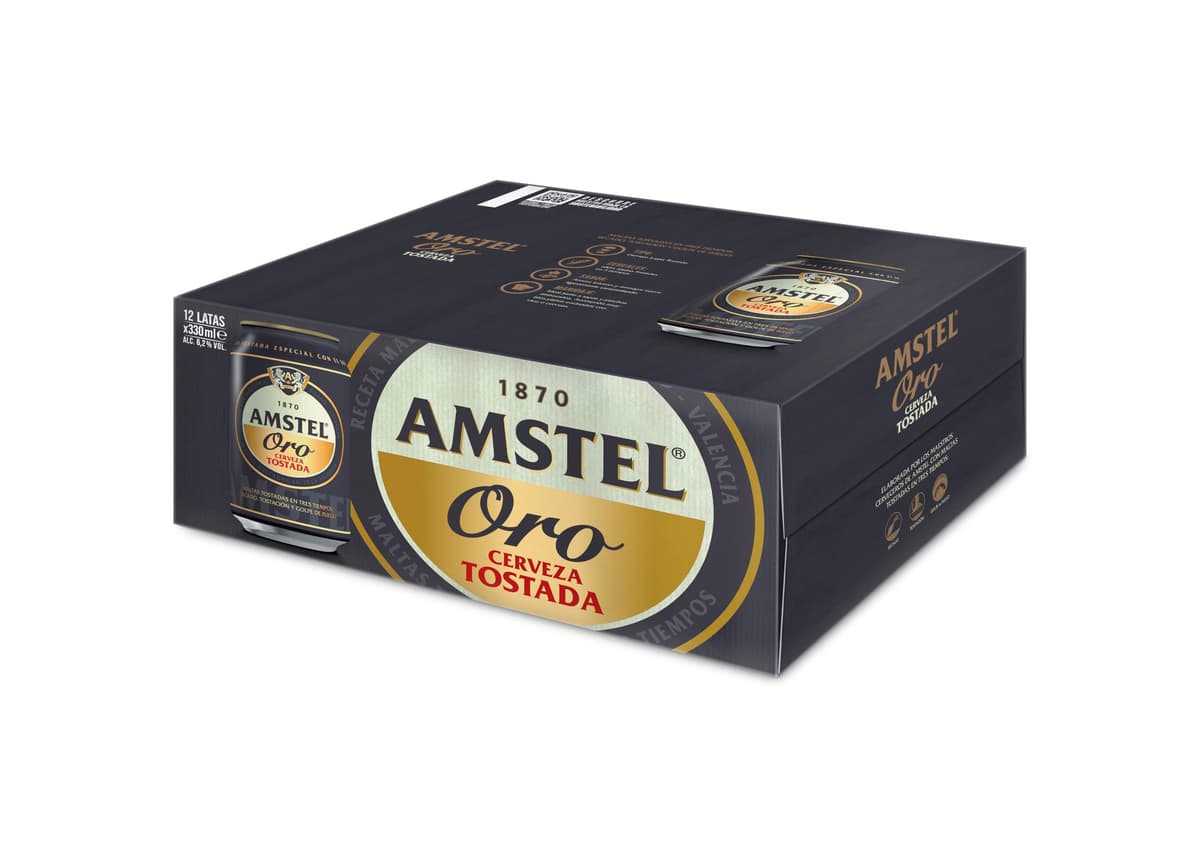 Amstel Oro Cerveza Tostada Pack Lata, 24 x 33cl — view 4