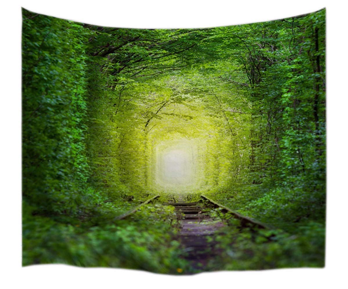 A.Monamour Mermaid And The Sailing Pirate Ship Art Print Fabric Wall Hanging Tapestry Wall Decors Window Curtains For Living Room Bedroom 180X200Cm/71"X80" — view 2