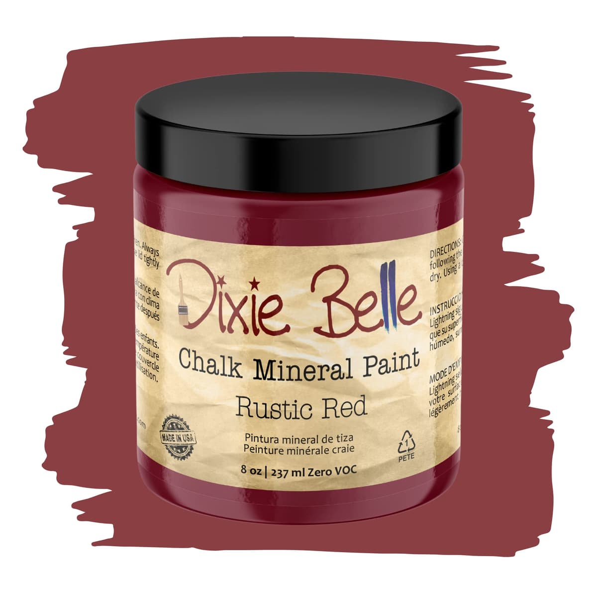 Dixie Belle Paint Company Chalk Finish Furniture Paint - Caviar (32oz) - Matte Black Chic Chalk Mineral DIY Furniture Paint — view 193