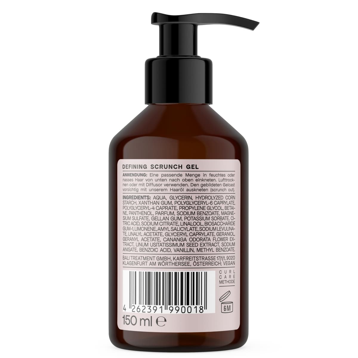 BALI CURLS Gel definidor de rizos - Gel definidor de rizos con extracto de linaza e ylang ylang - Gel vegano para rizos suaves y definidos - Cuidado de los rizos naturales - 150ml — view 2