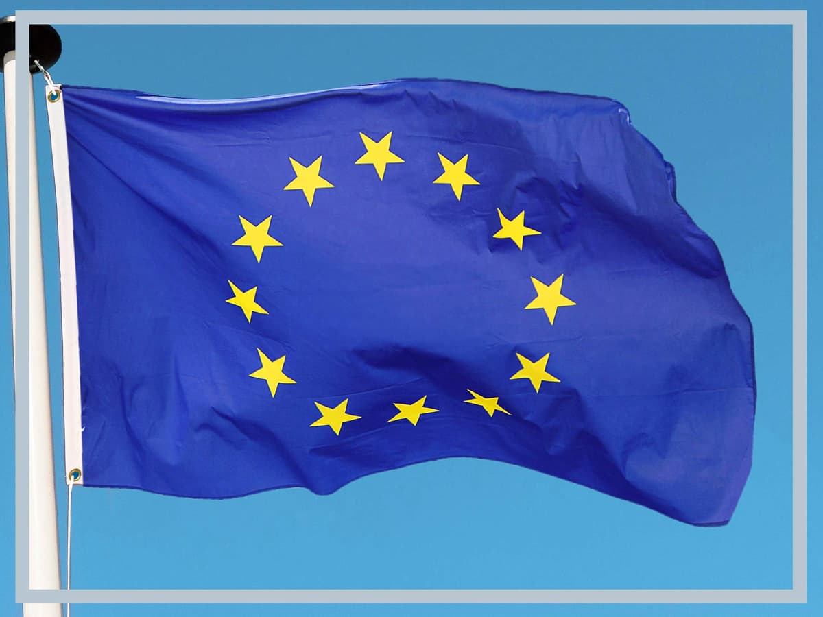 Banderas de aricona – bandera de europa resistente a la intemperie con 2 ojales de metal - bandera europea clásica 90 x 150 cm — view 2