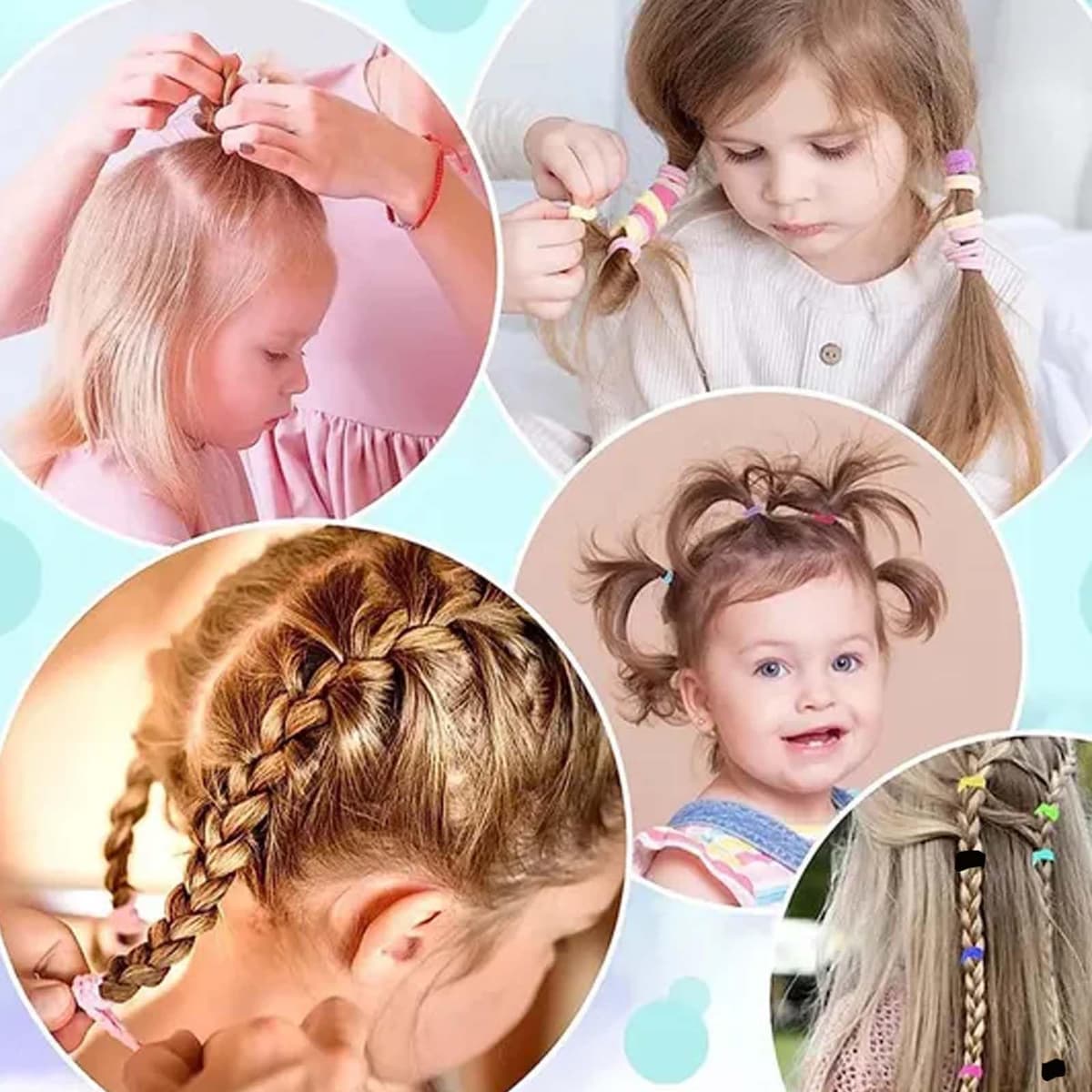 200Pcs Baby and toddler headband set | Multi colored headband suitable for girls and children | Durable anti slip hair accessory | (8 colors). — view 5