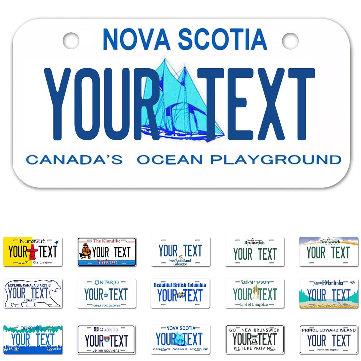 Alberta License Plate, 6"×12" Custom License Plate — view 50
