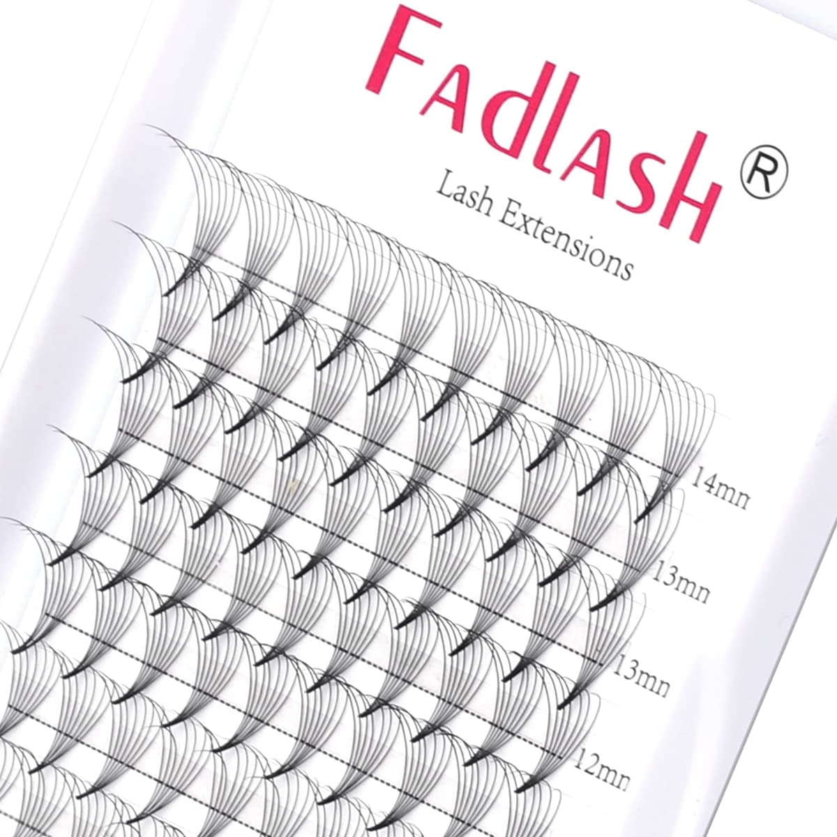 Russian Volume Lashes 16D 0.07 C Curl Mix Tray - Premade Fan Lashes (8-14mm) — view 48