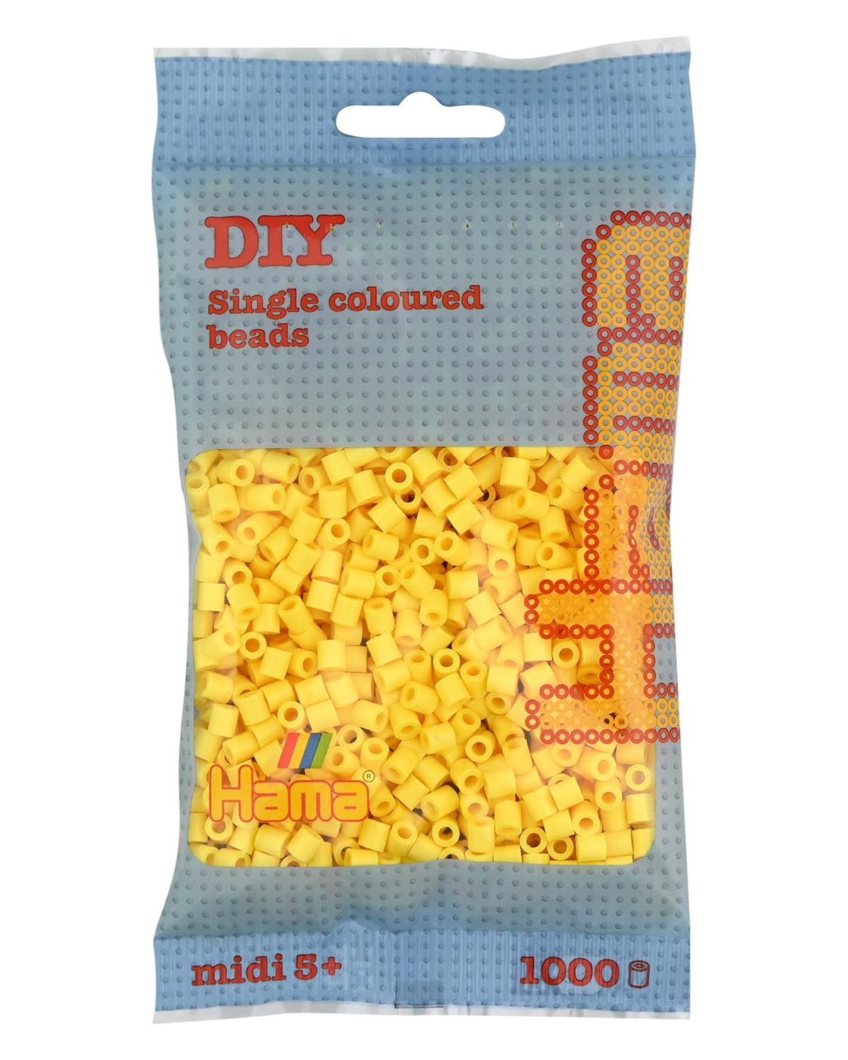 HAMA Bolsa de perlas | Aprox. 1000 cuentas midi fusibles para manualidades y mosaicos | Perlas de fusión para niños creativos 5+ | Juego de arte y decoración | Beige — view 29