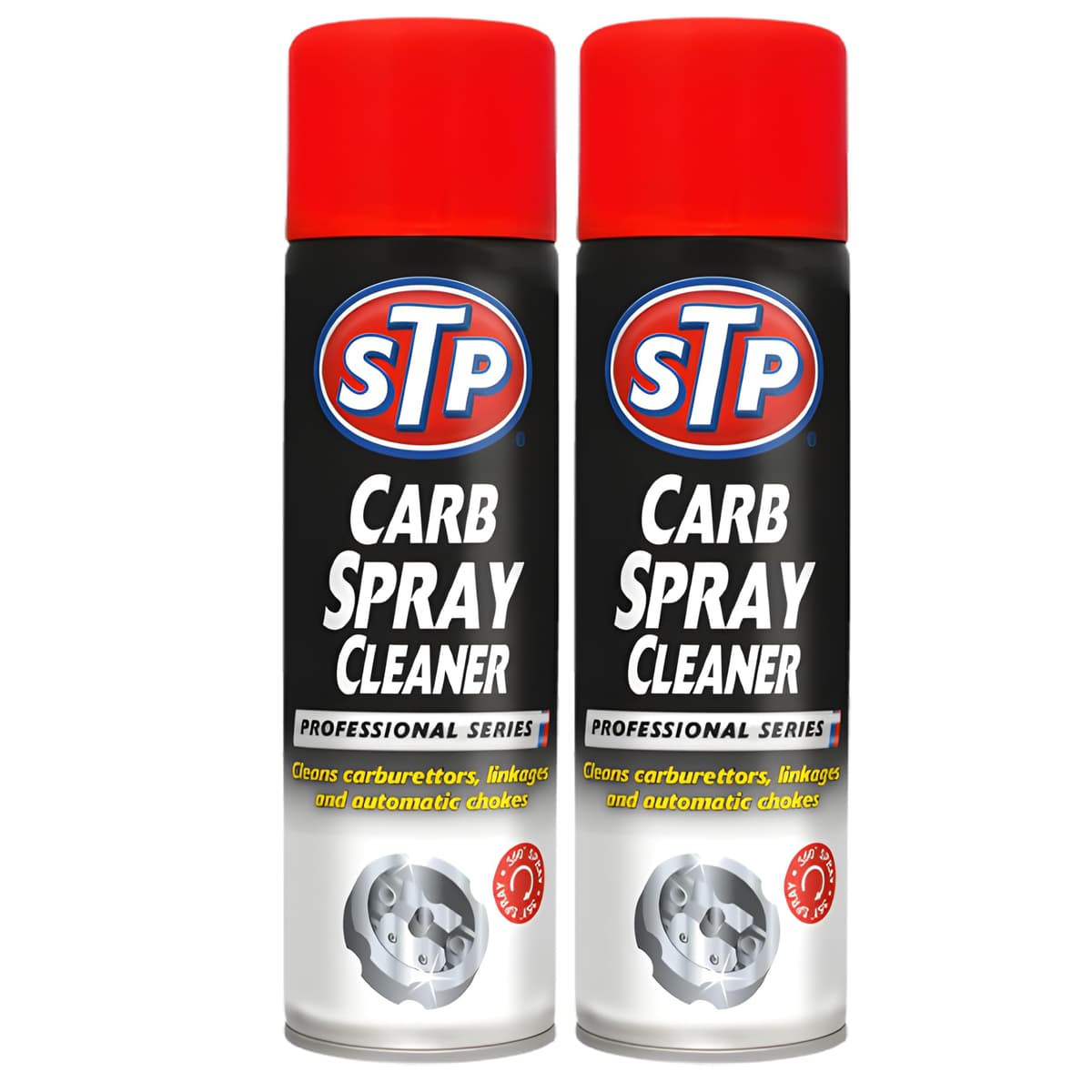 2x Carb Cleaner Spray 500ml for Carburettor & Choke | Deep Cleaning Formula Removes Gum Varnish Deposits | Enhances Engine Efficiency & Throttle Response