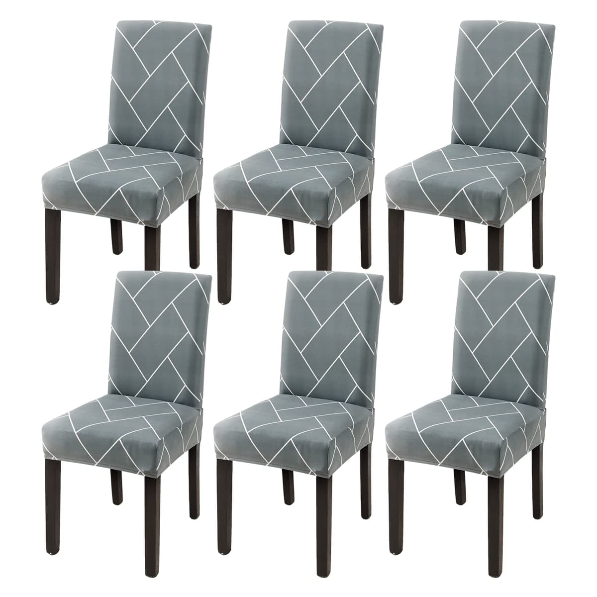 Dining Room Chair Covers Slipcovers Set of 4, Stretch Removable Washable Dining Chair Protector Decoration Cover Seat Slipcover for Hotel, Ceremony, Banquet, Kitchen, Restaurant, Home — view 39