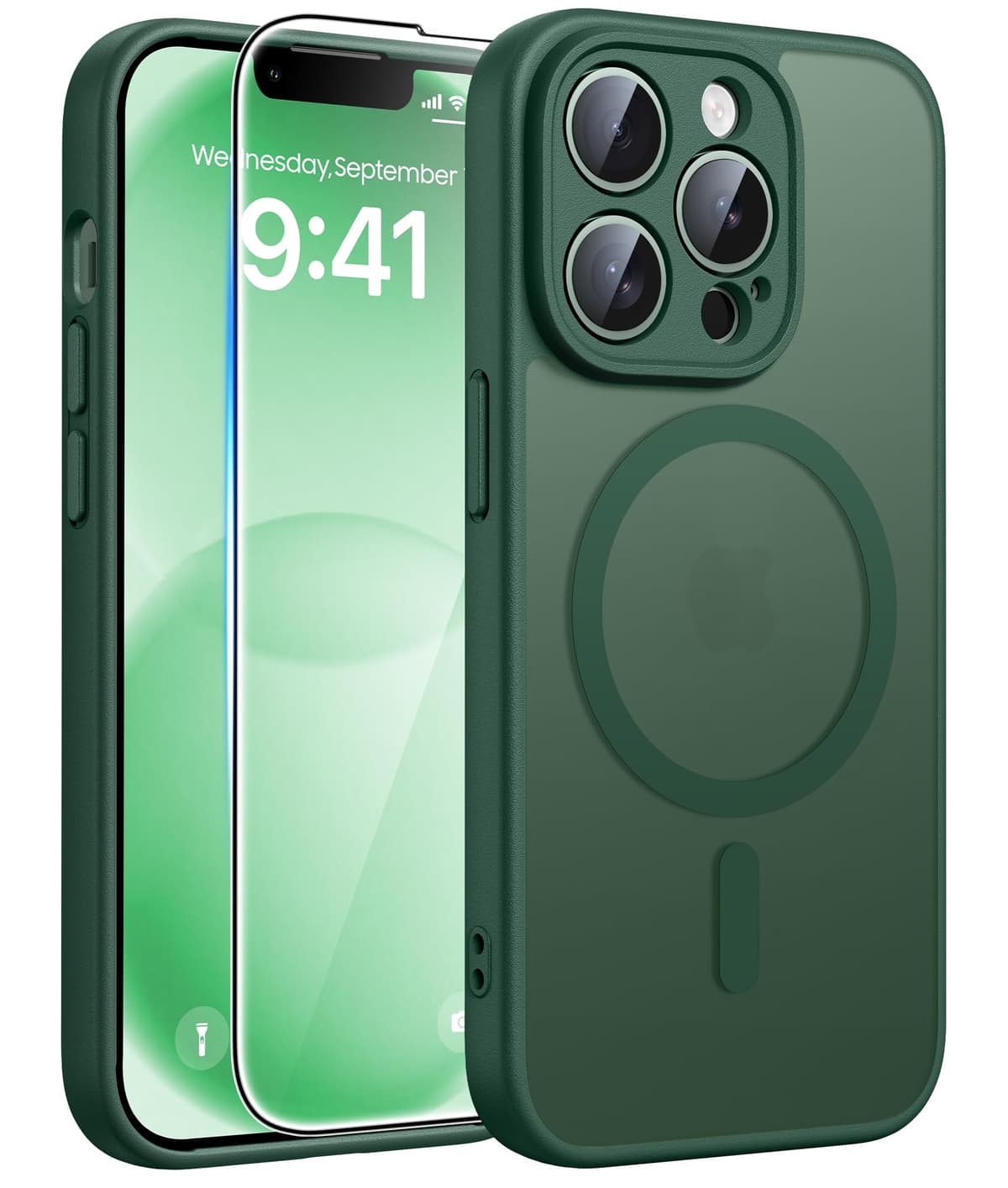 FNTCASE for iPhone 17 Pro Case: [Compatible with Magsafe] Translucent Matte Cases with [Full Camera Protection] [Screen Protector] Military Grade Shockproof Protective Phone Cover - Light Pink — view 31