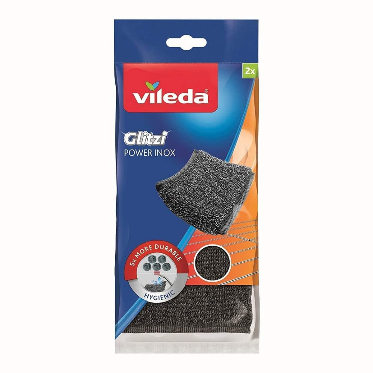 Vileda 141656 - Estropajos de Acero Inoxidable, 2 Unidades