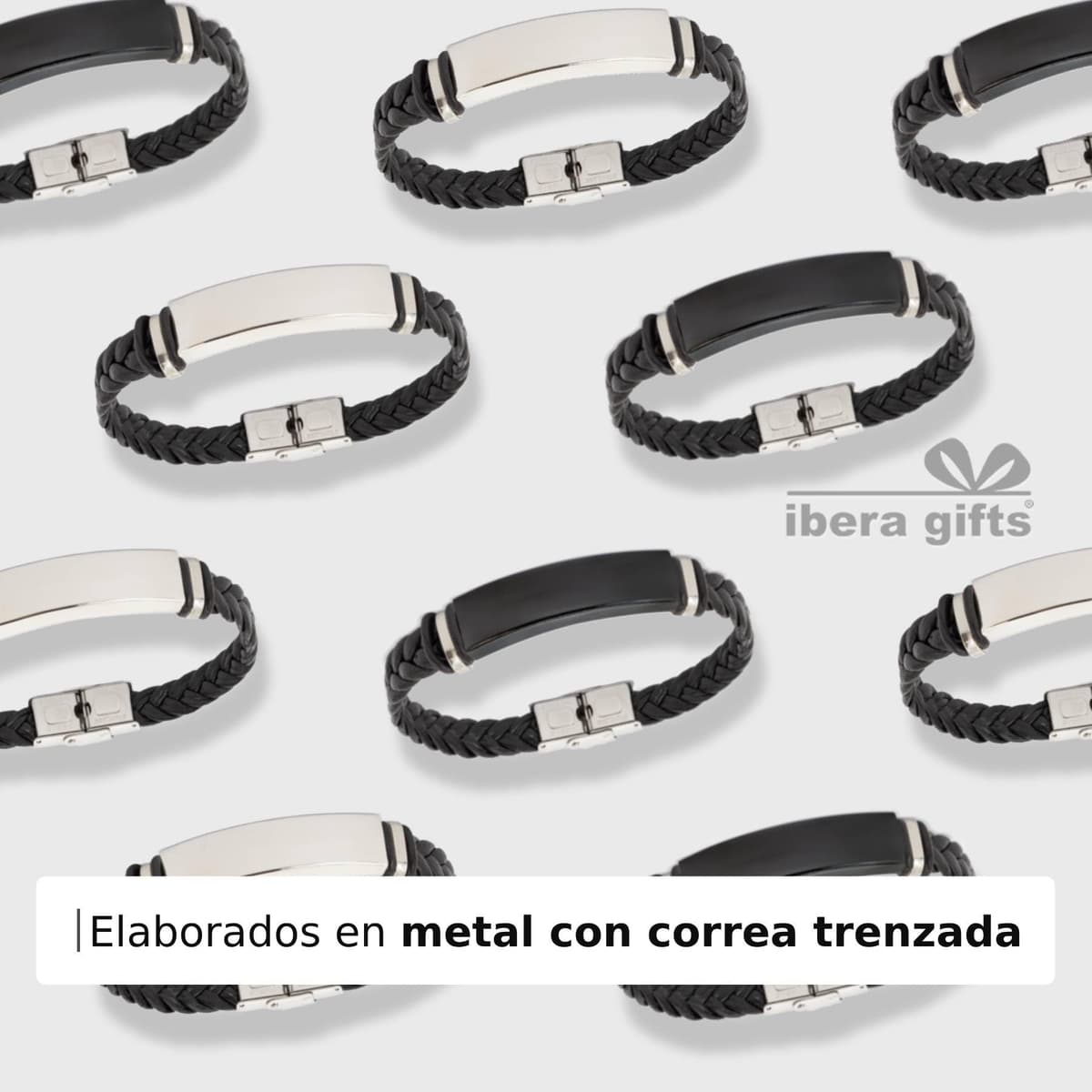 ibera gifts - Pulsera personalizada de acero inoxidable - Regalo Grabado para Hombre Mujer Parejas Amigos - Acabado profesional — view 7
