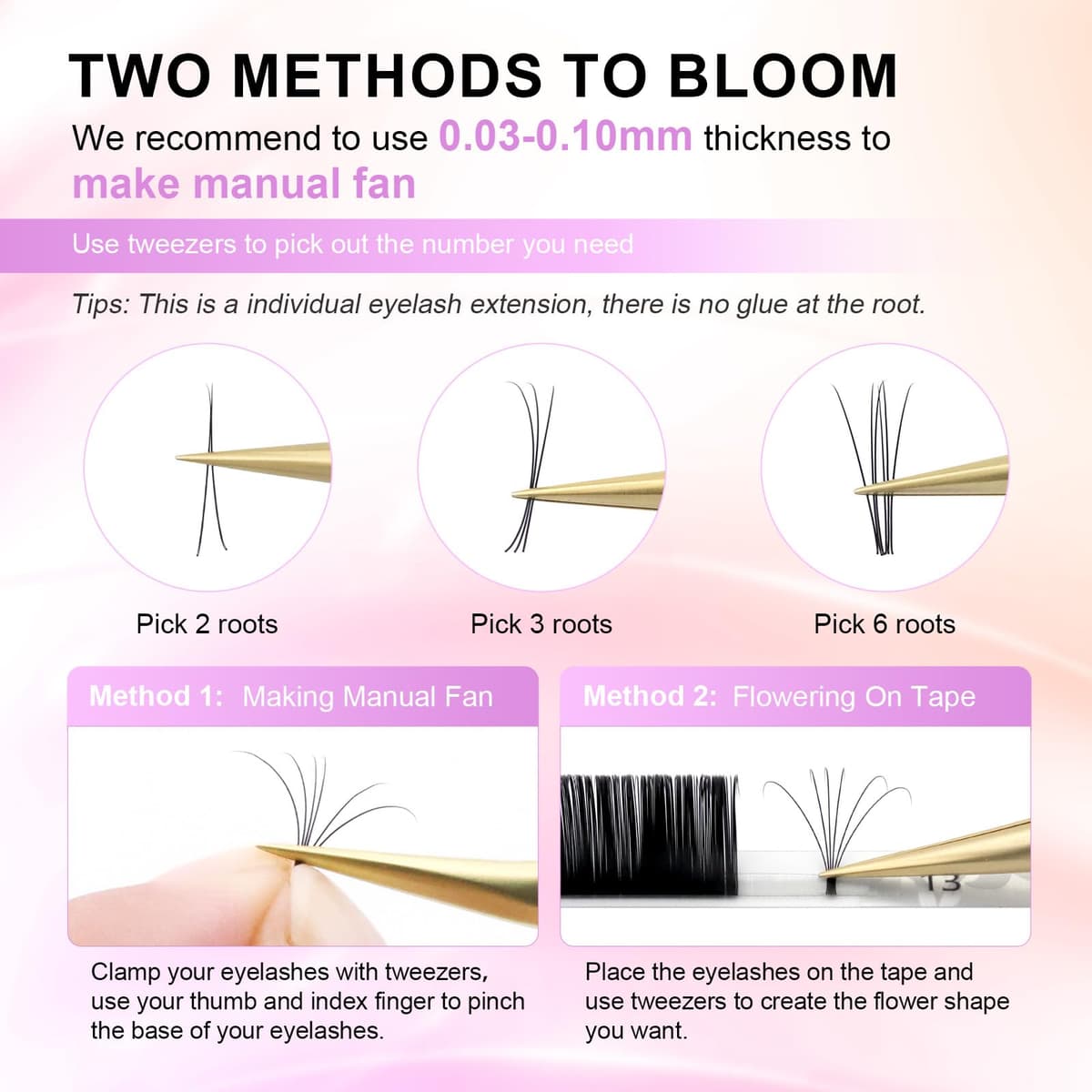 NAGARAKU Extensiones de Pestañas Individuales Clásico 1:1 Pestañas Pelo a Pelo Volumen Lashes Natural Blando Suave Wispy Singel Eyelash Extension Pestañas Postizas Negro 16 Filas(0.07mm C 7-15mm) — view 4