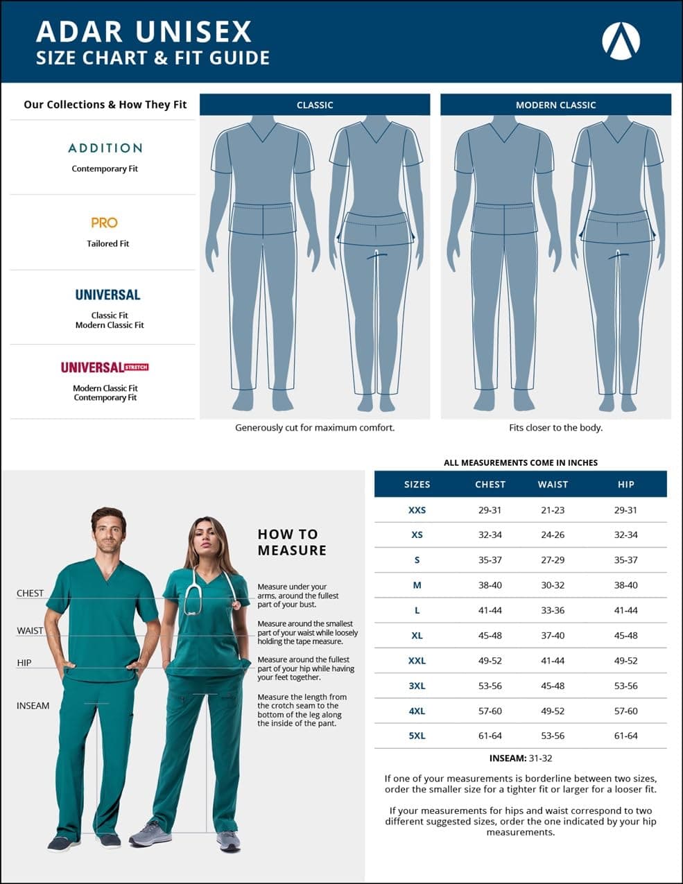 Adar Uniforms Unisex Adult Medical Professional Clothing — view 6