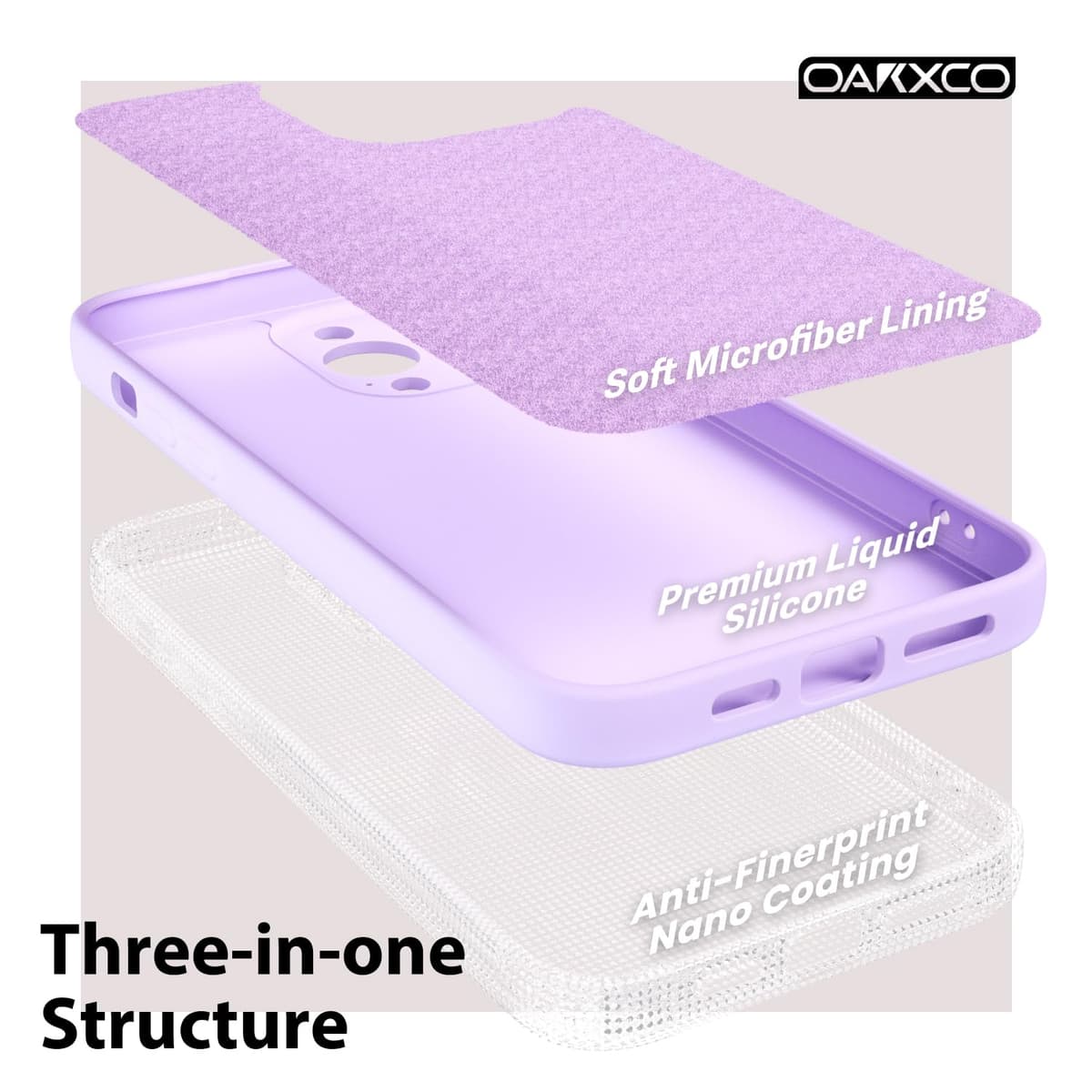 oakxco for iPhone 17 Pro Max Phone Case Liquid Silicone, Cute Thin Slim Grip Soft Rubber Gel for Women Men, Smooth Matte TPU Plain Solid Color Girly Simple Case with Camera Cover, Light Pink — view 965