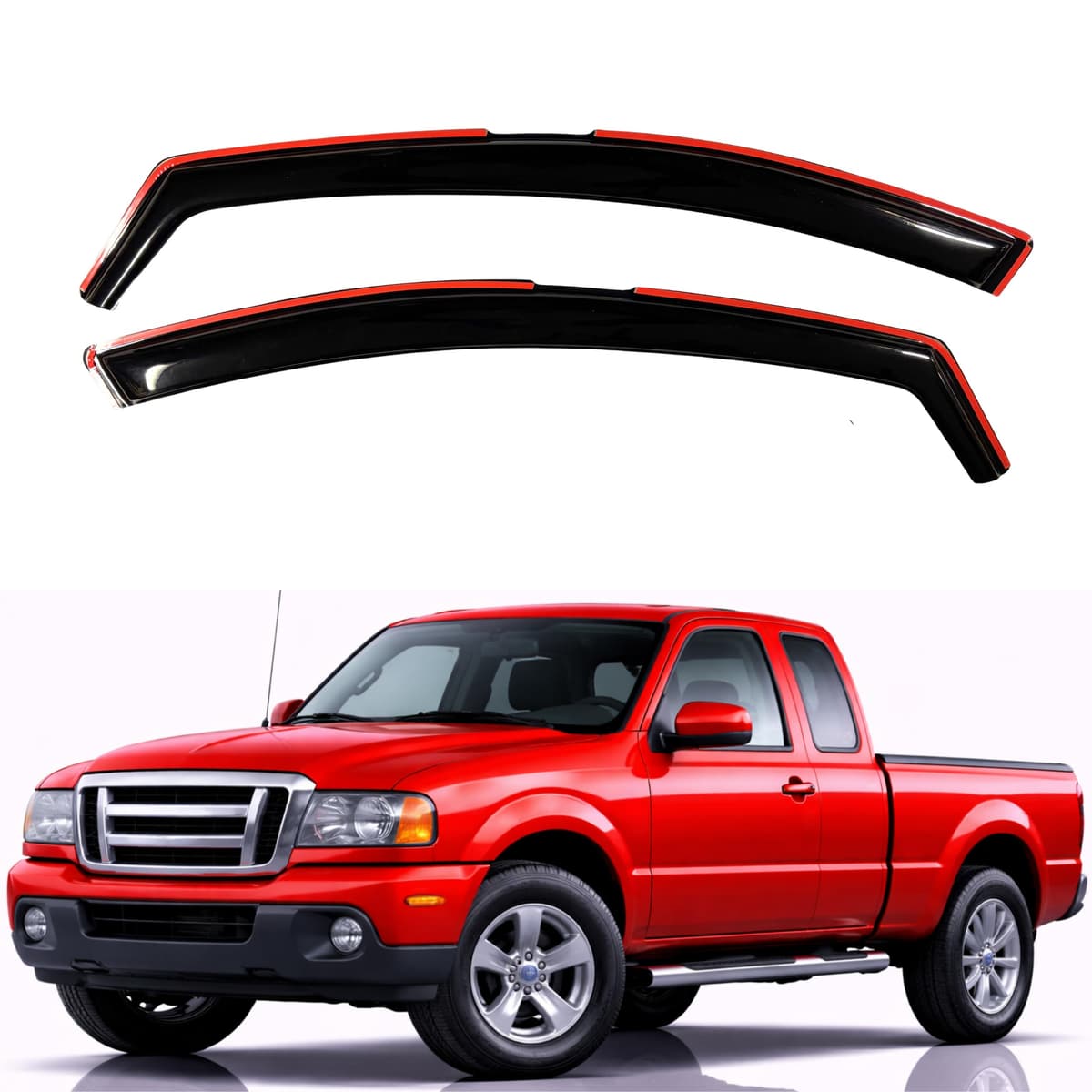 KPY Rain Guards Fit for 2006-2013 Lexus IS250 IS350, Out-Channel Window Visors Vent Wind Deflectors 4PC, Car Accessories for 06-13 Lexus is Series — view 134