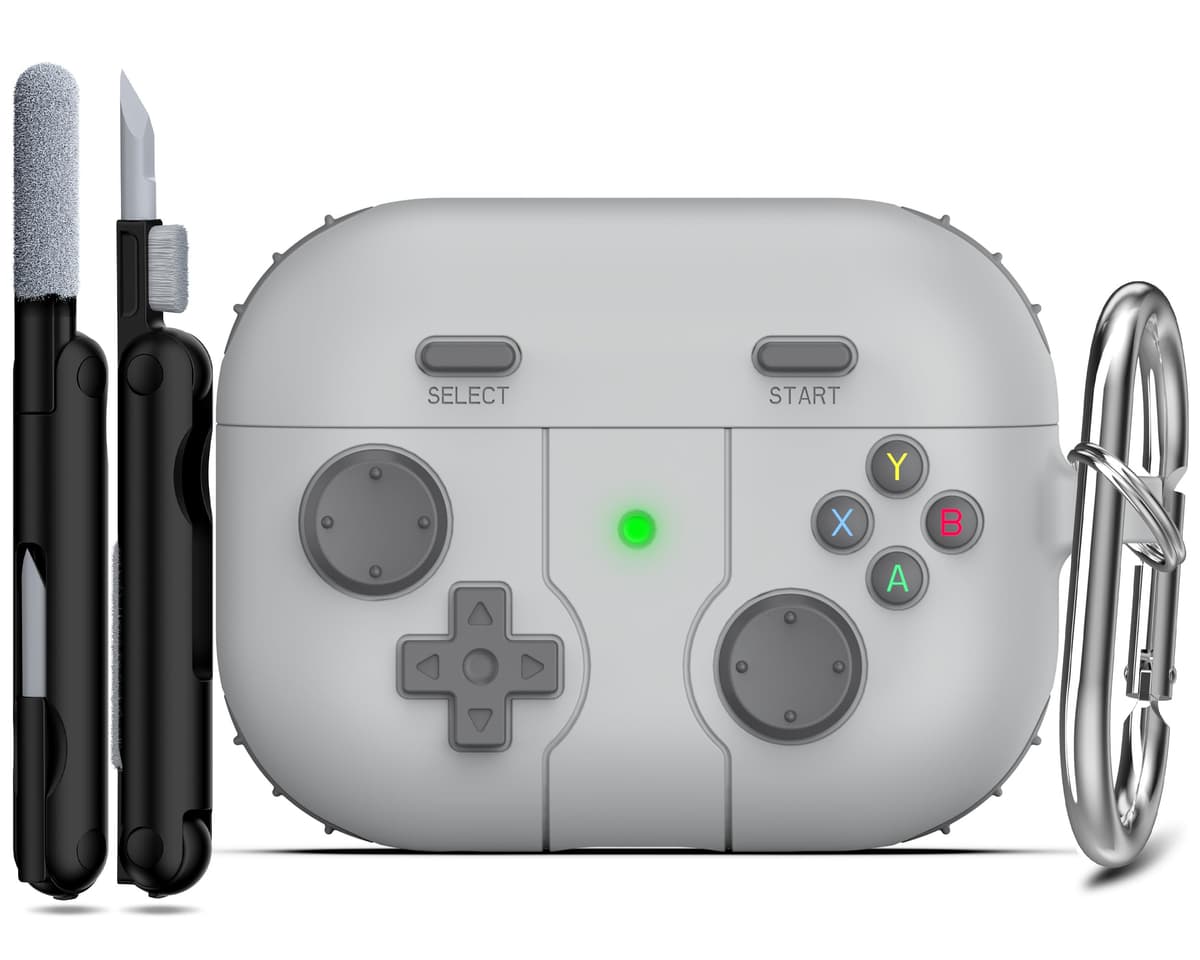 RFUNGUANGO Compatible con Airpods 4 Estuche (2024) con Kit de Limpieza, Clip de Bloqueo Seguro y Estuche de Protección a Prueba de Golpes para Airpods 4ta Generación Lanzamiento 2024,Cielo Estrellado — view 12
