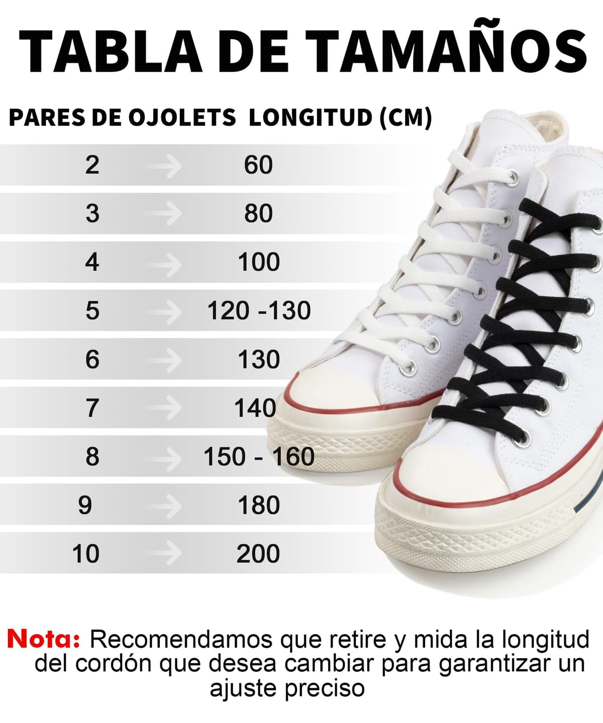 Stepace 2 Pares Cordones Planos,8mm de Ancho,Cordones Reemplazo para Zapatillas,Zapatos — view 6