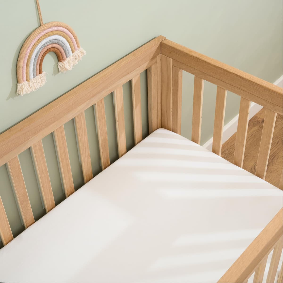 Clair de Lune 2 Pack Fitted Jersey Cotton Cot Sheets 60 x 120 cm (White) — view 6