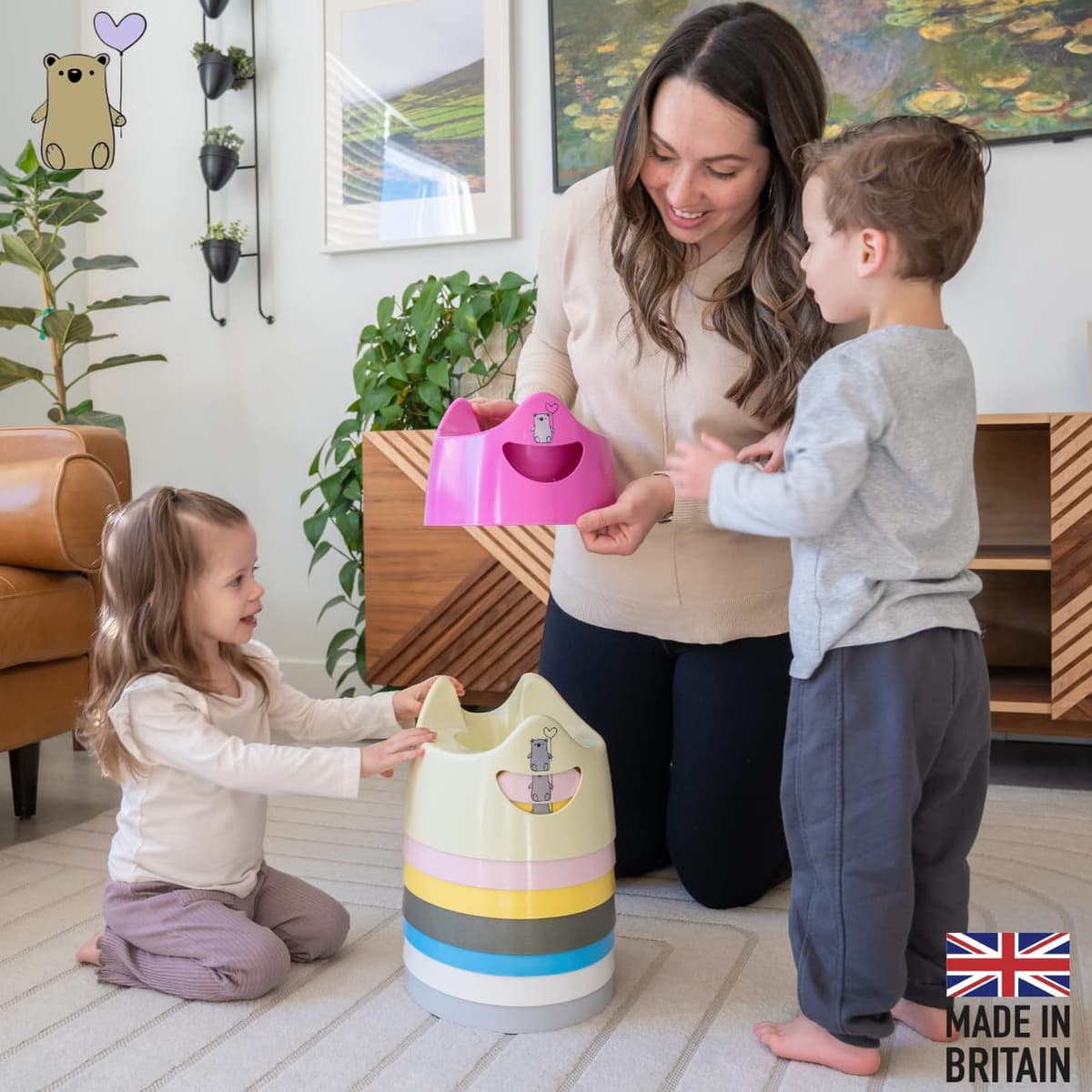 Toddler Essentials Easy Pour Potty - Light Grey | Portable Potty Training Toilet Seat for Toddlers | Hygienic, Easy to Clean, and Travel-Friendly (Previously Known as Pourty) — view 7
