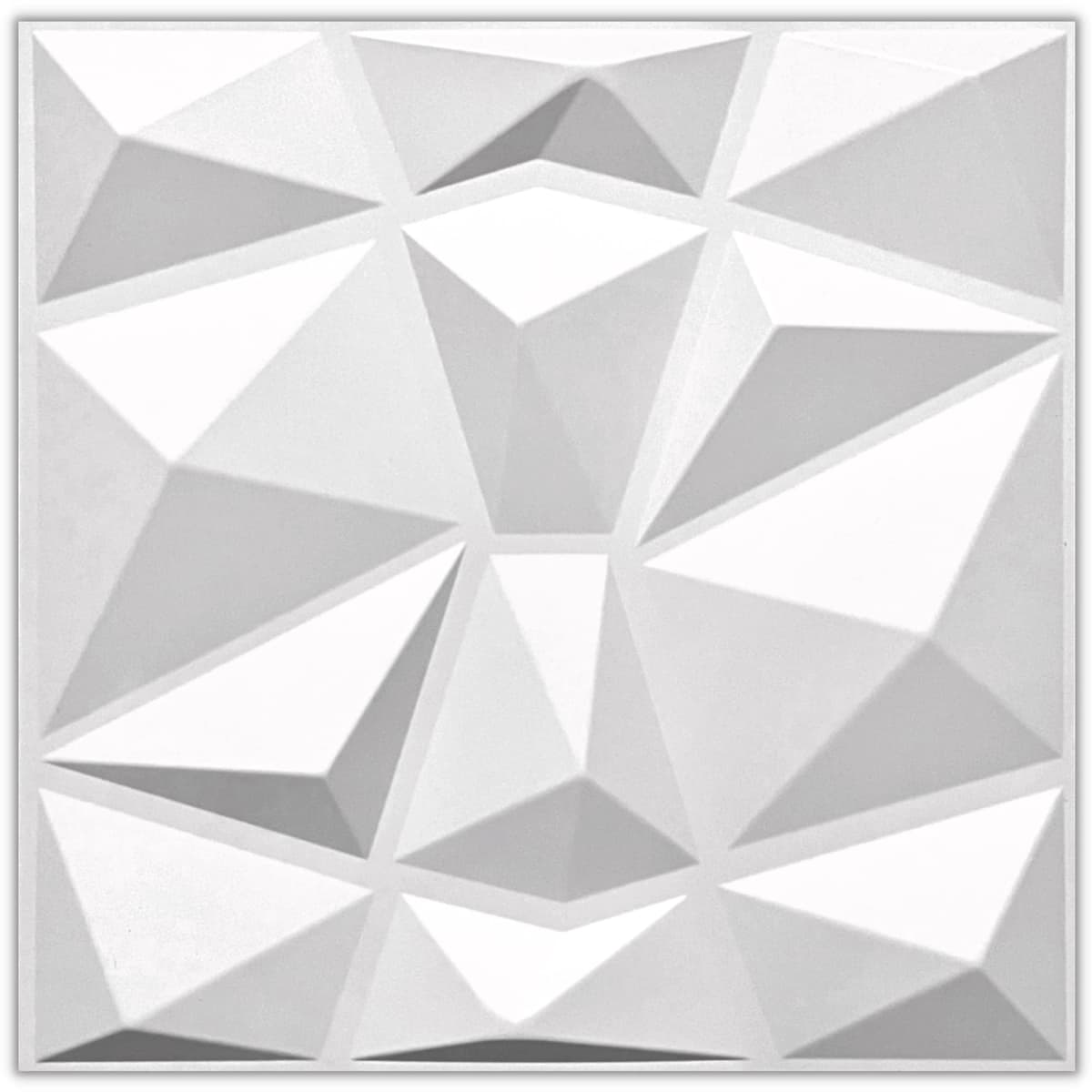 Paneles 3D plástico PVC 5m²-20PCS Paneles de pared Sala de juego Techo de pared Óptica 3D Diamante 3D PVC
