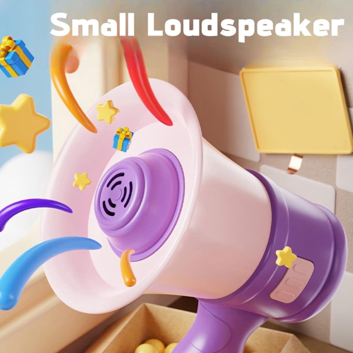 Megáfono Altavoz, Mini Amplificador de Voz Portátil Juguete con Función de Grabación Truco Broma Juguetes Regalos para Niños para Eventos Escolares Porristas — view 4
