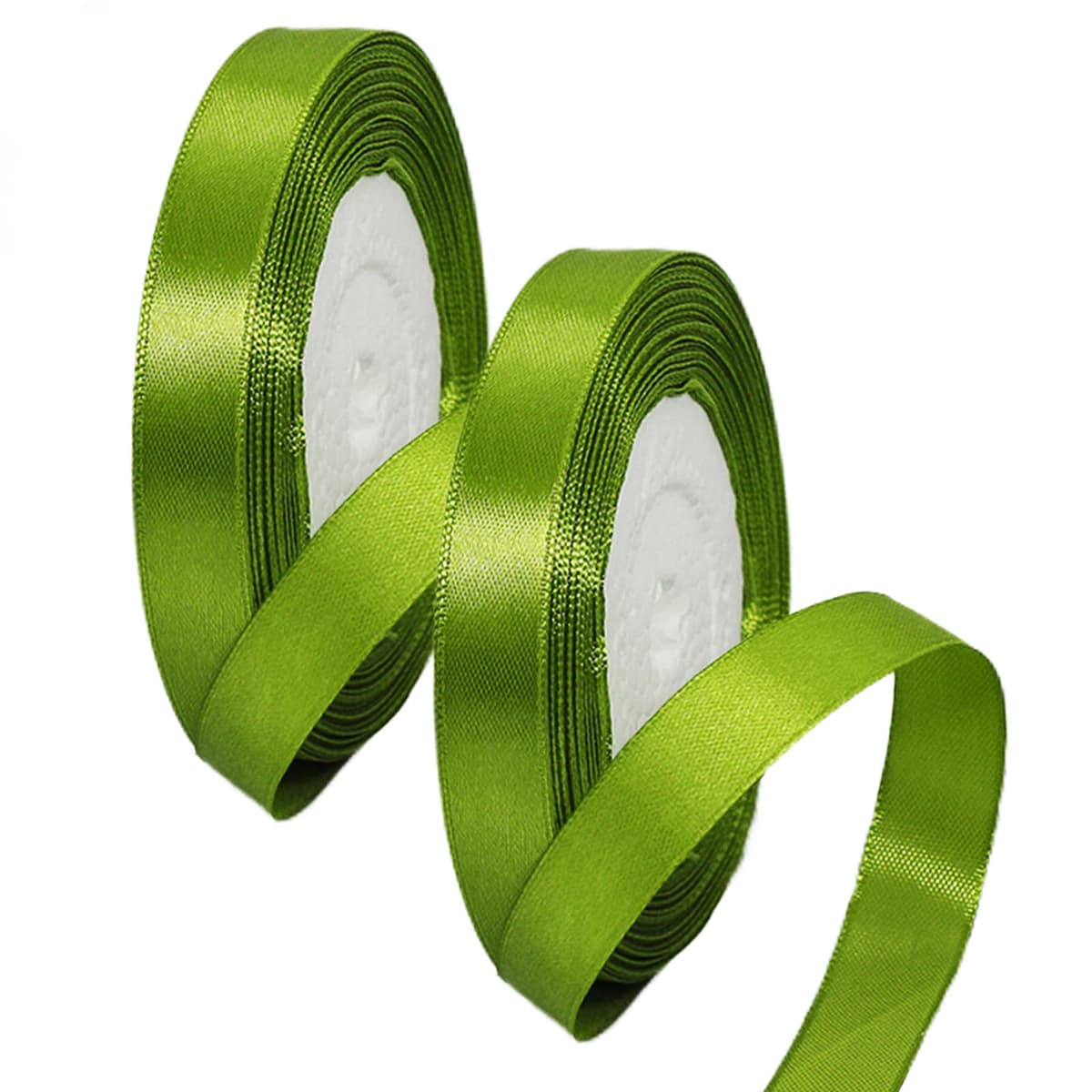 40mm Wide White Ribbon Thick Wedding Car Ribbon 22m, 1.5 inch Thick White Satin Ribbon for Gift Wrapping Wedding Car Christmas Birthday Cake Hair Bow Florist Bouquet Crafts Decorations — view 82