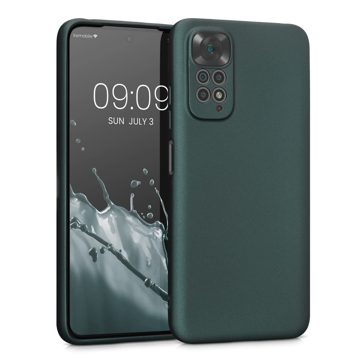 kwmobile Carcasa Compatible con Xiaomi Redmi Note 14 Pro 5G / Poco X7 Funda - Funda Ultrafina de TPU con Bordes elevados - Lavanda Metalizado — view 222