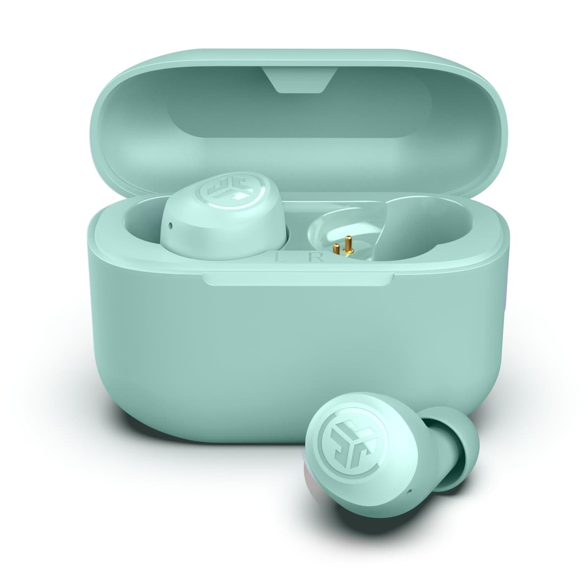 JLab Go Air Pop+ Auriculares Inalambricos Bluetooth, Wireless Earbuds 35+ Horas Rendimiento con Caja de Carga - Audifonos Bluetooth Inalambricos con Micrófono, Dual Connect, App, Negro Medianoche — view 13