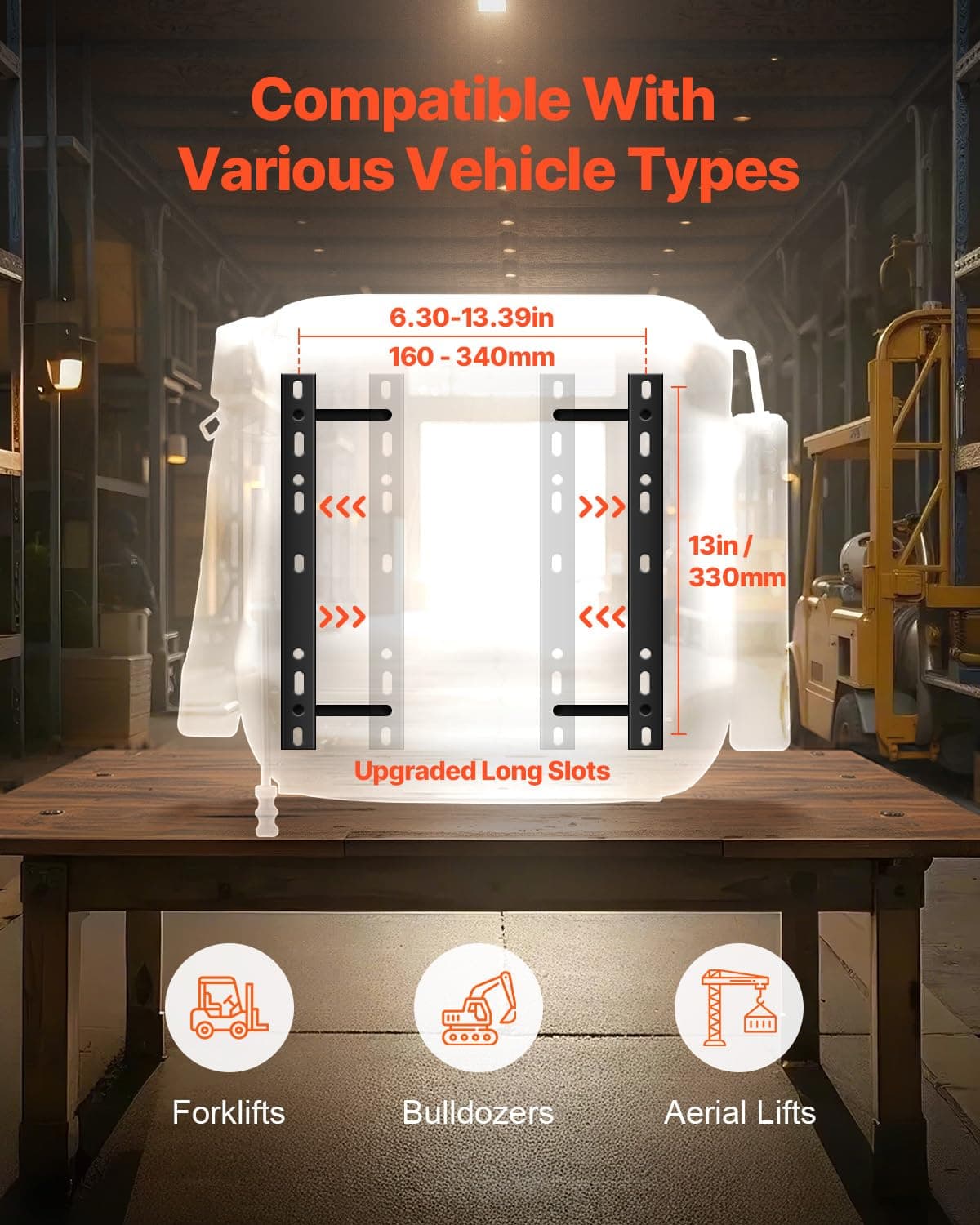 VEVOR Asiento Universal para Carretilla Elevadora 52 x 59 x 82 cm Asiento con Respaldo Ajustable, Reposabrazos, Reposacabezas y Cinturón de Seguridad, Microinterruptor, para Cortadora de Césped — view 2