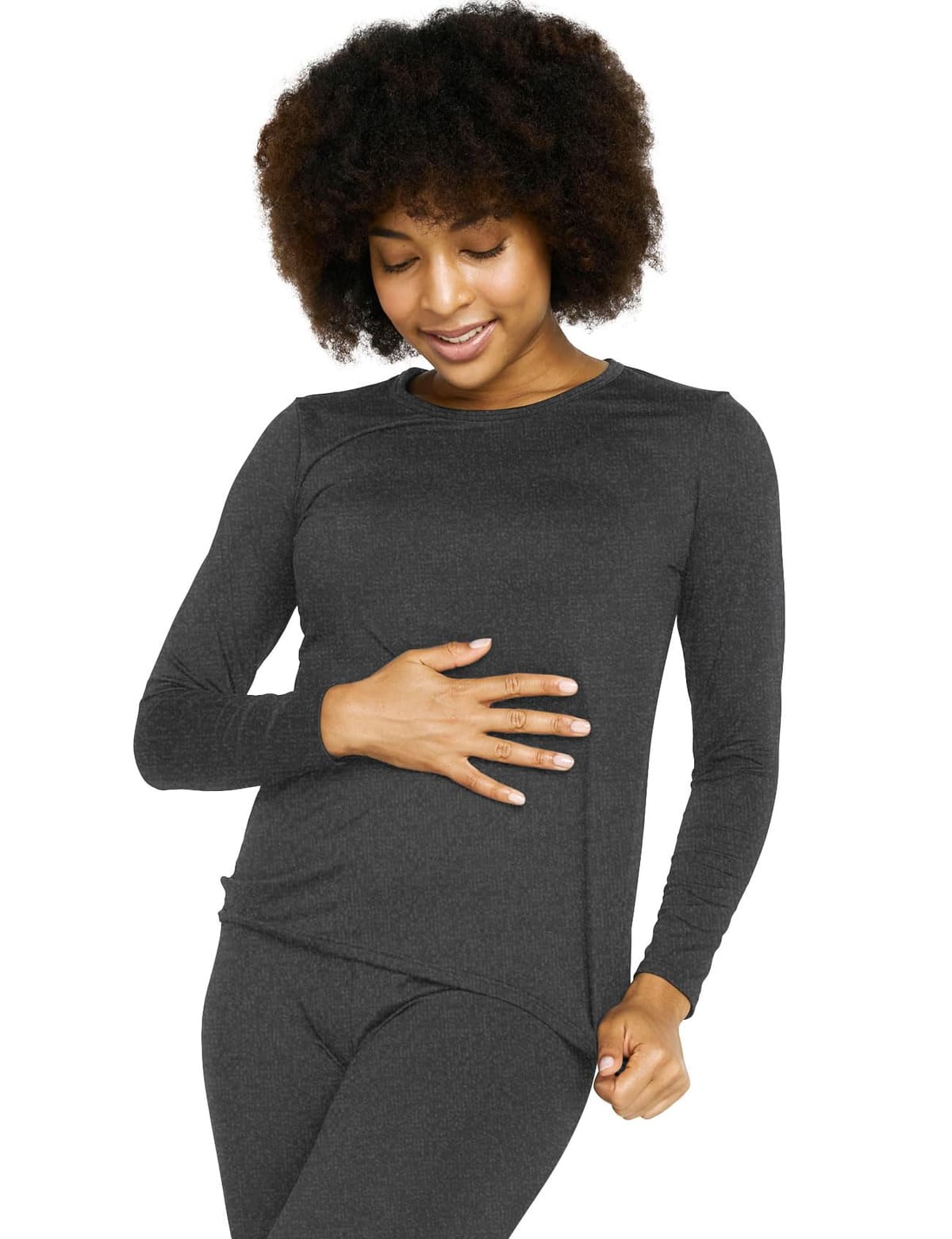 LAPASA Camiseta Termica Manga Larga Mujer (Pack de 1 & 2) Extra Cálido Camisa Interior Thermal Top Baselayer Frío Extremo Elastico Montaña Esqui Deporte Invierno L15/L39/L42 — view 14