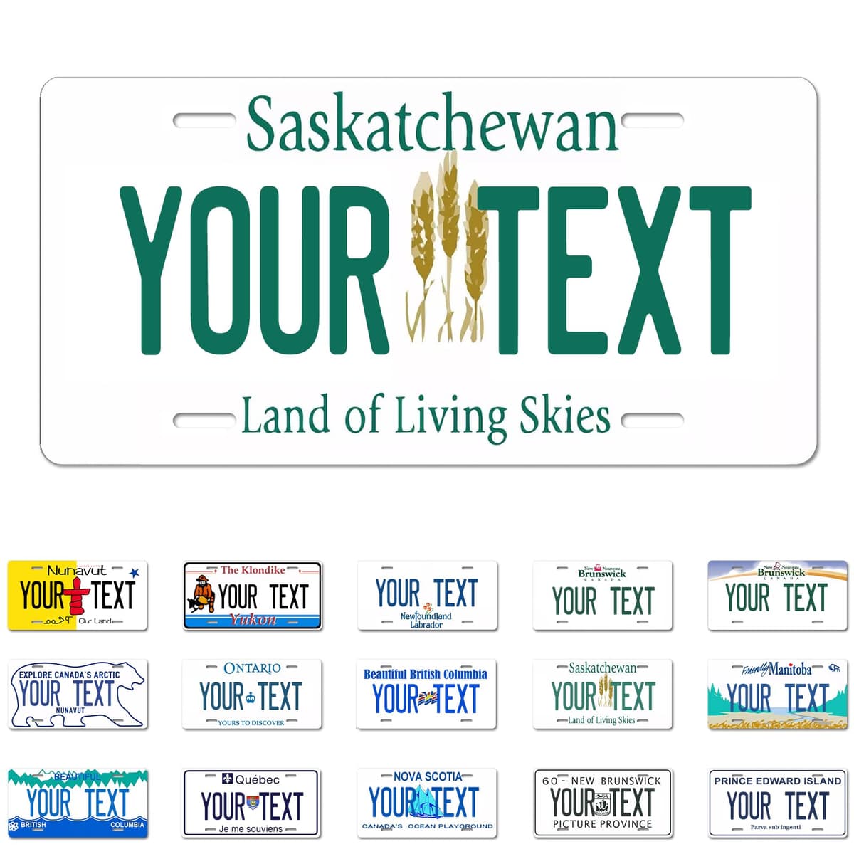Alberta License Plate, 6"×12" Custom License Plate — view 25