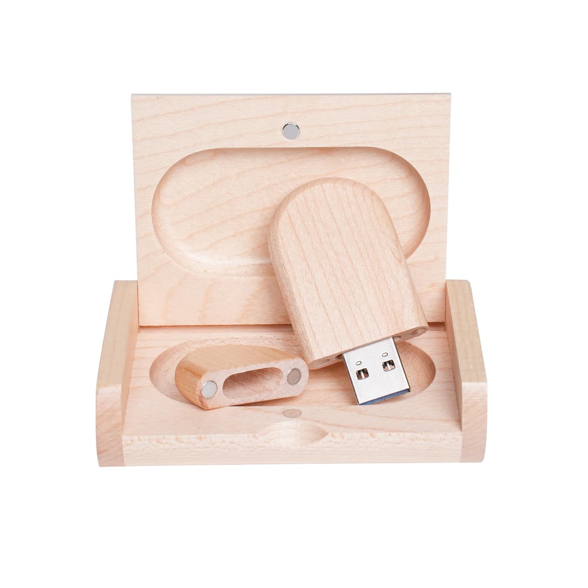 Memoria 3.0 USB 8GB Pendrive Hoja de Madera Divertido Pen Drive 8GB con Caja de Regalo de Madera Práctico Unidad Flash USB Almacenamiento para Regalo de Cumpleaños Llave USB