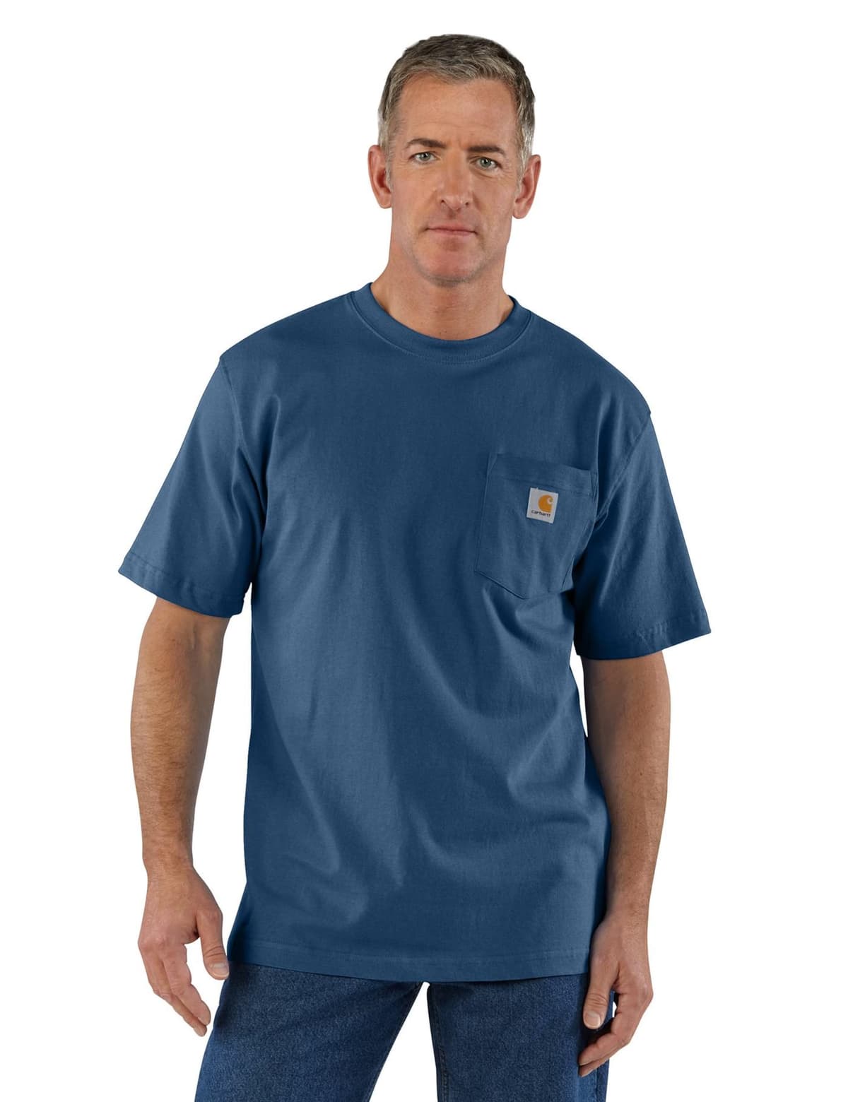 Carhartt Mens Loose Fit Heavyweight Short-Sleeve Pocket T-Shirt (Also Available in Big & Tall) CloseoutWork Utility T-Shirt — view 50