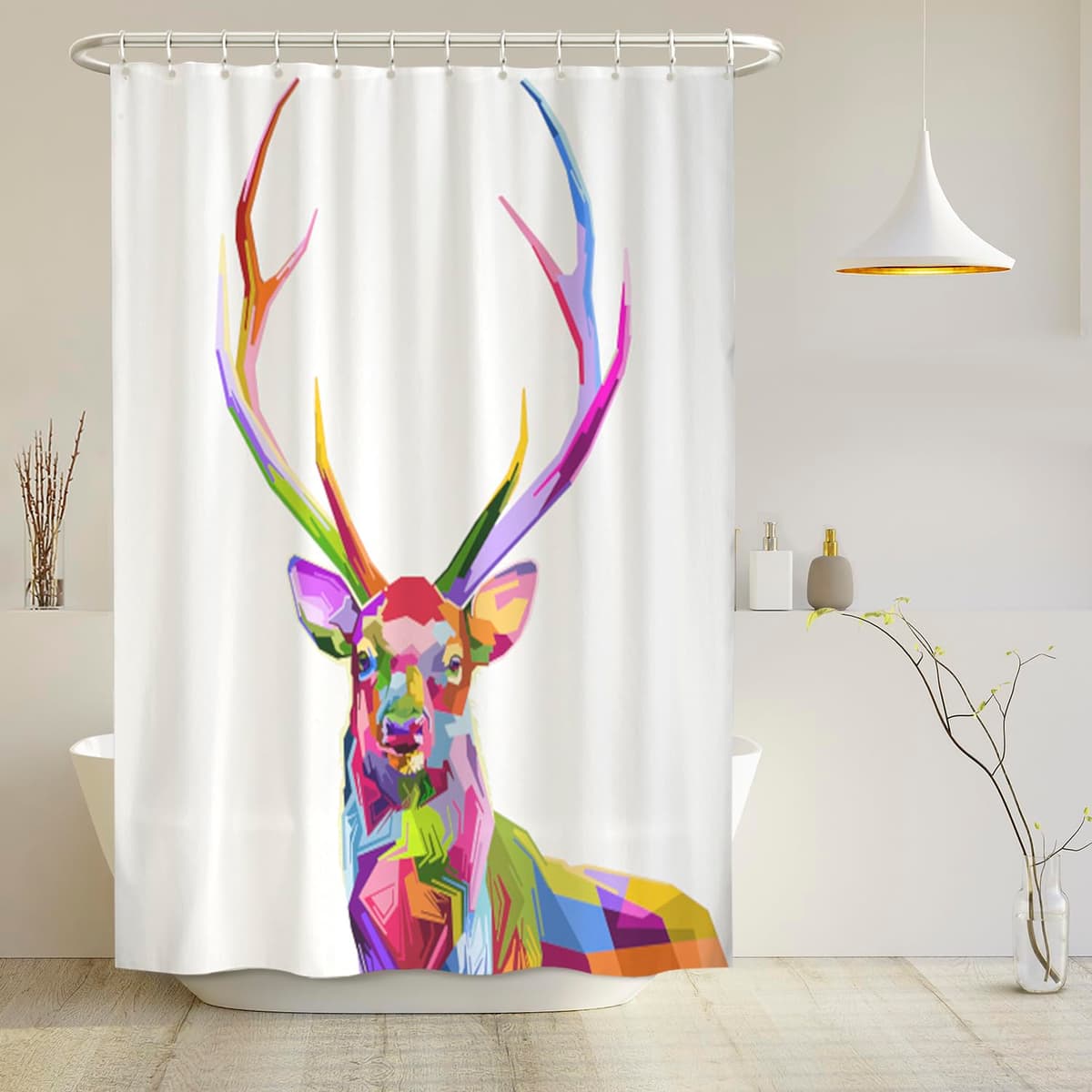 arteneur® - Cortina de Ducha 180x200 - Cortina de Baño Antimoho de Tela, Impermeable, Lavable y Opaco con Dobladillo Ponderado y Anillas (Tabla Periódica Española) — view 120