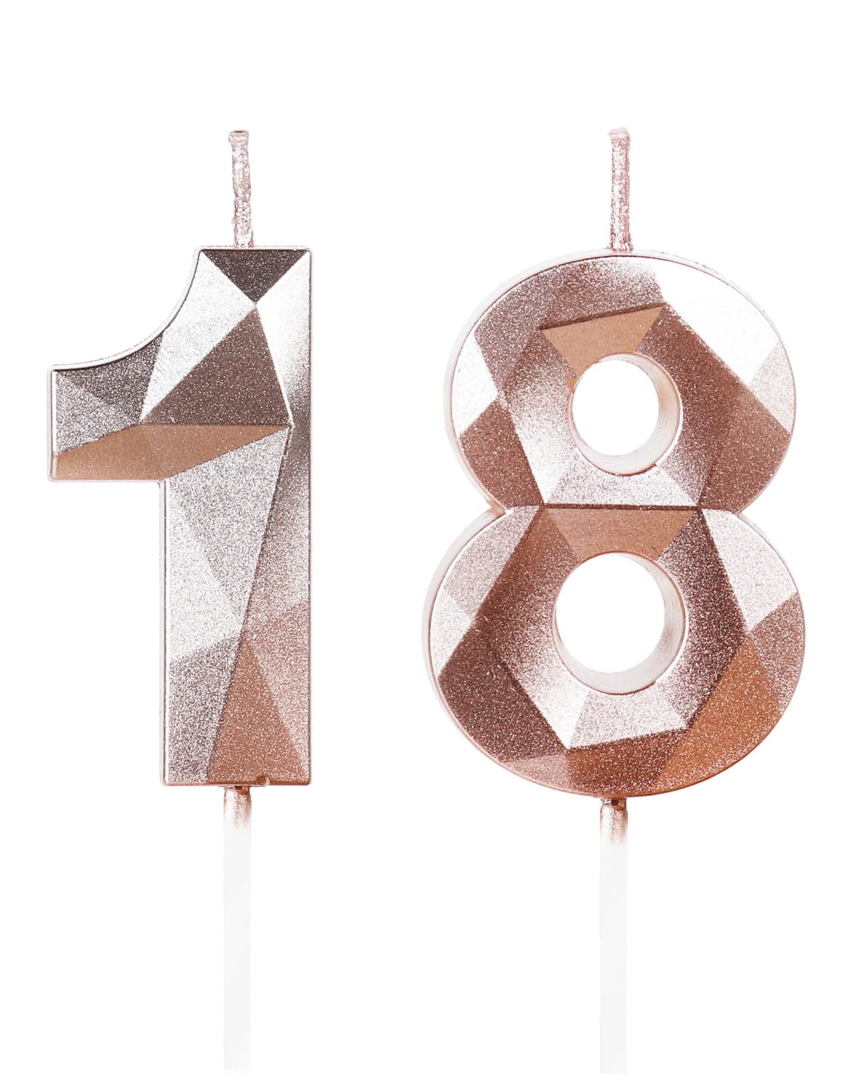 Yiran 50th Birthday Candles, Gold Number 50 Happy Birthday Candles, Cake Topper Decorations for Birthday Party, Wedding Anniversary Celebration Supply — view 36