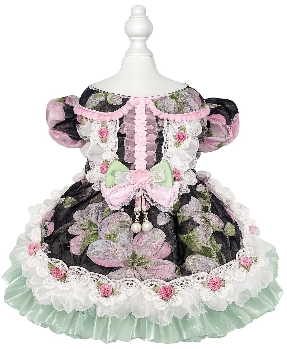 MaruPet Fashion Sweet Puppy Dog Chiffon Princess Dress for EXTRAL Small and Small Dog Pink S — view 38