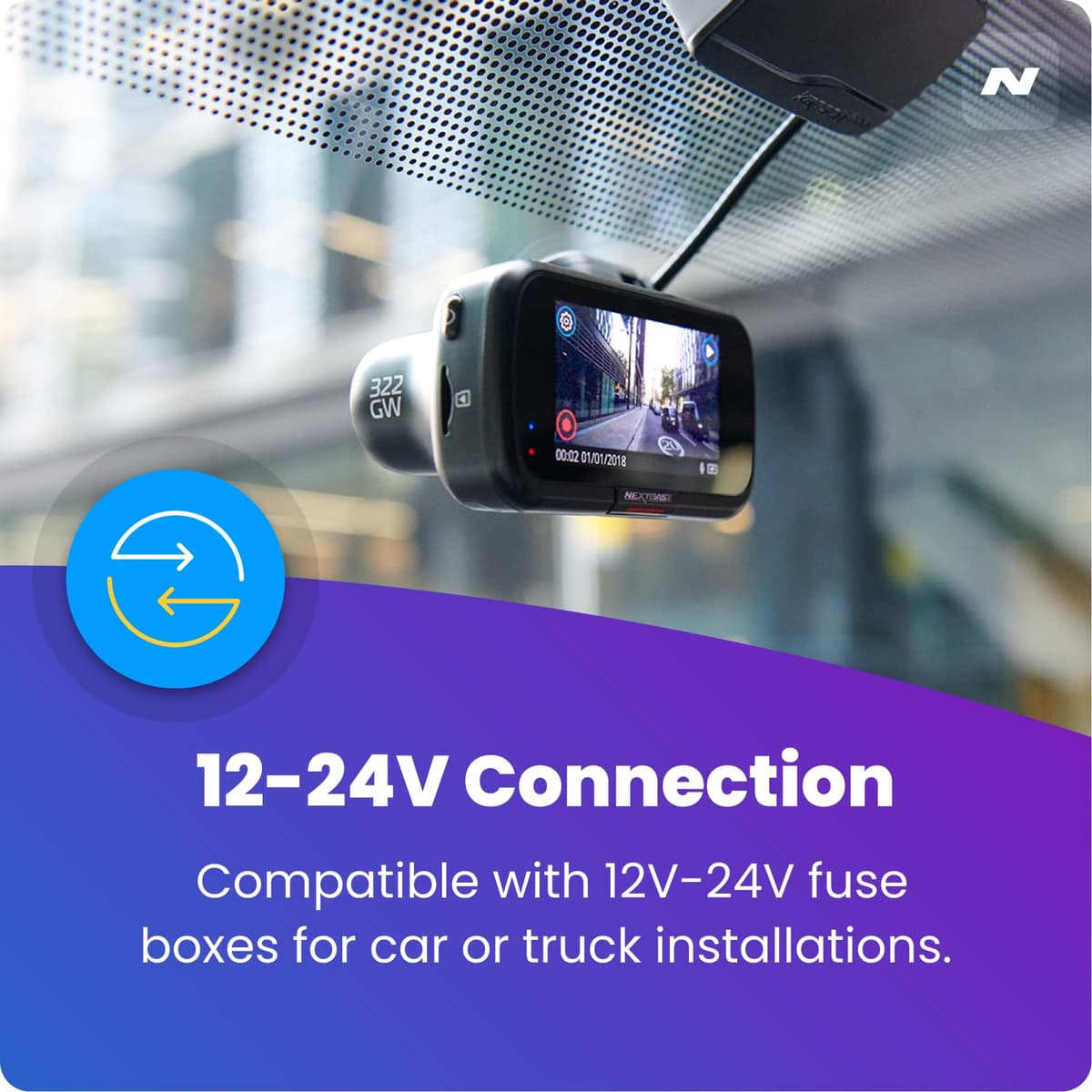 Nextbase Hardwire Kit Series 2 – Compatible with 122, 222, 322GW, 422GW, 522GW, 622GW Nextbase Dash Cams – Hidden Cable for Tidy Installation – 5m Length – Easy Install – Built-in Battery Protection — view 4