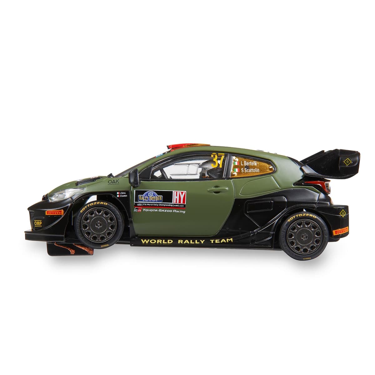 SCALEXTRIC - Vehículo de Carreras Classic - Coche Slot Escala 1:32 (Toyota Yaris WRC - Bertelli) — view 3