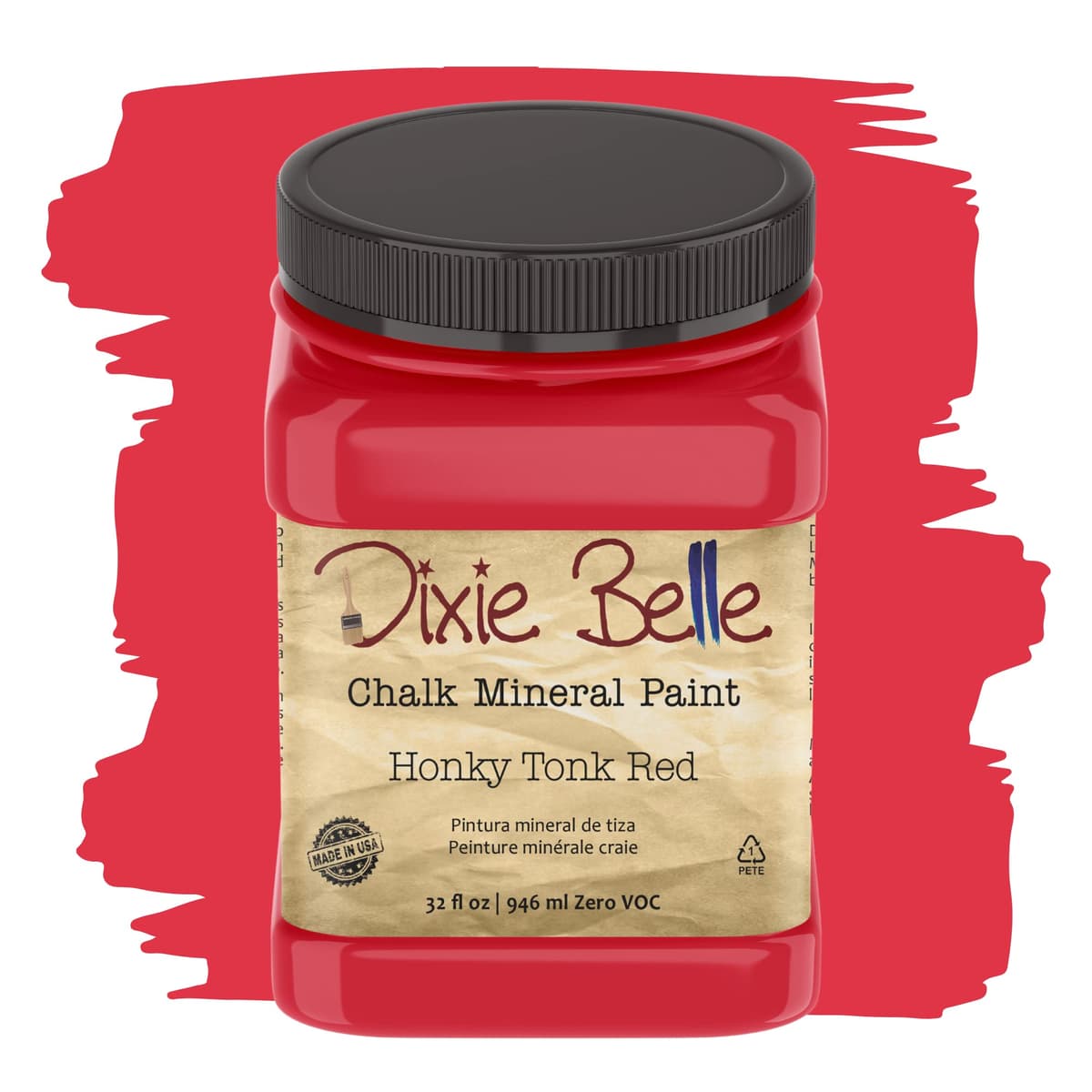 Dixie Belle Paint Company Chalk Finish Furniture Paint - Caviar (32oz) - Matte Black Chic Chalk Mineral DIY Furniture Paint — view 91
