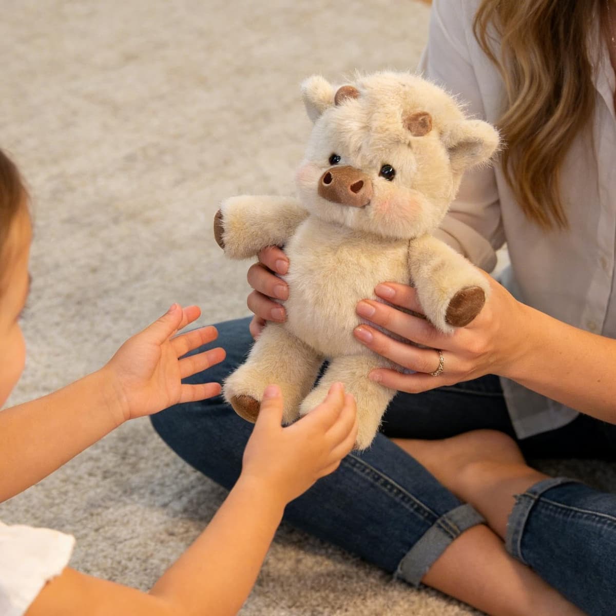 Running Calf Soft Toy | 45cm Wild Boar Plush Toys | Cartoon Cow Plush Collectible Doll Interactive Toys | Cute Running Sheep Cuddly Toy Stuffed Animal Home Decor for Girls & Boys — view 4