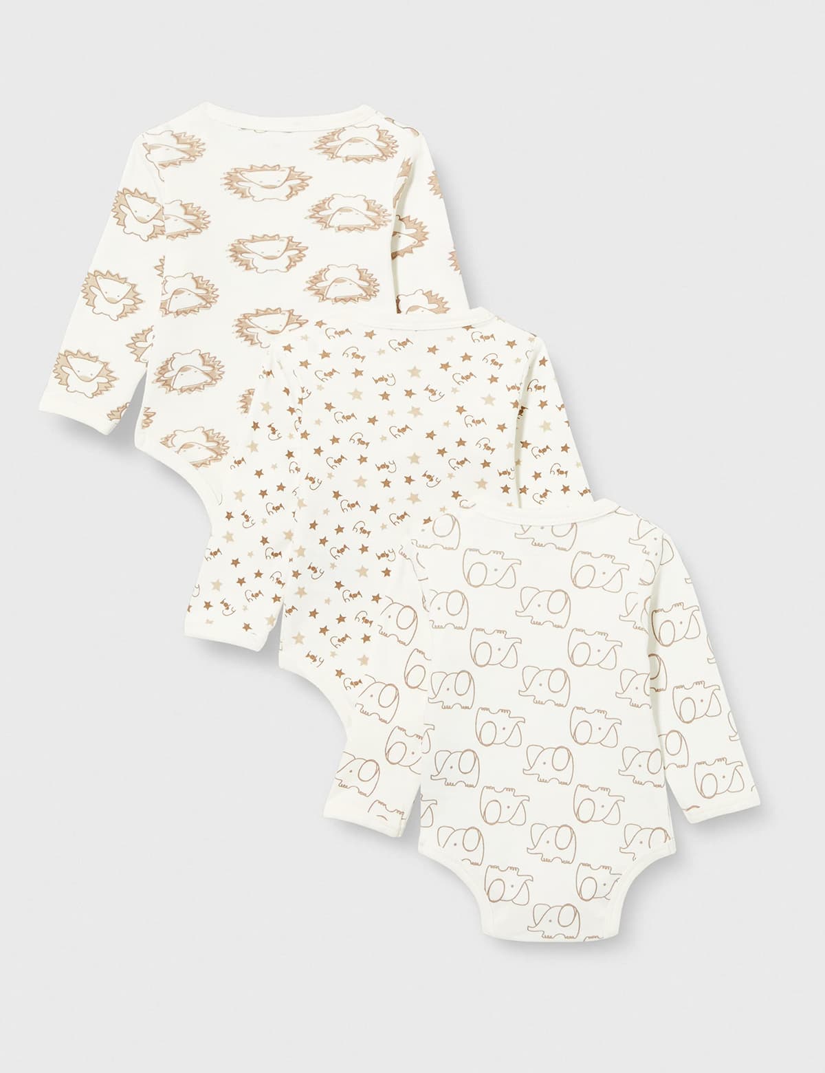 Care Baby Body Langarm aus 100% Baumwolle (3er Pack) — view 3