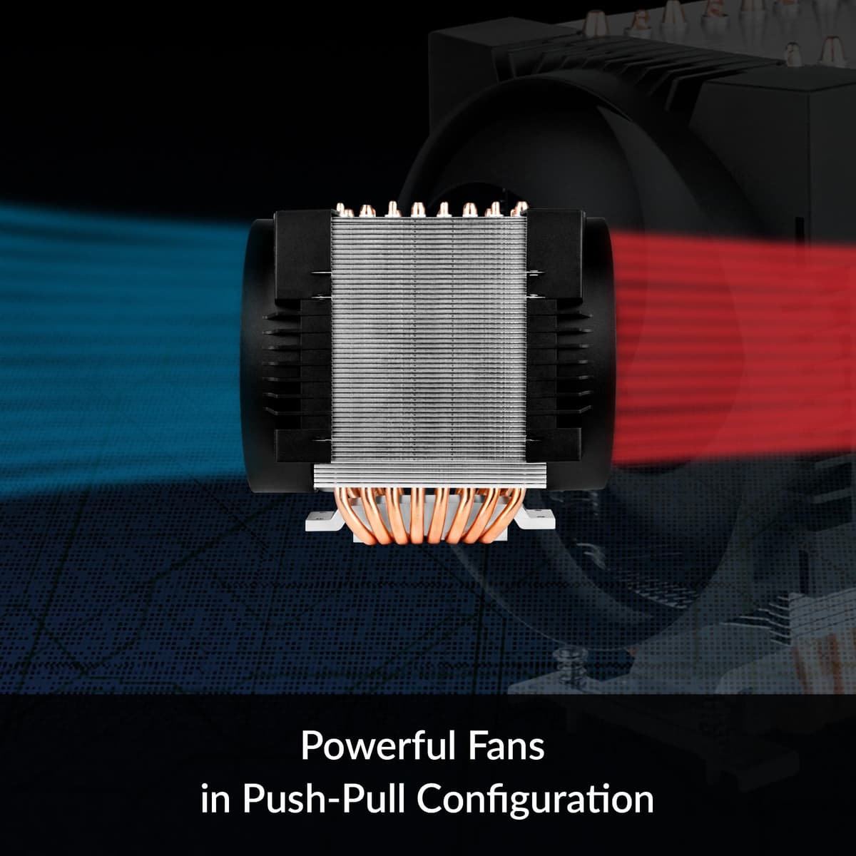 ARCTIC Freezer 4U-M - Server CPU Cooler for AMD and Intel, 4U & Up, 2 x 120 mm Fans, 400-2300 rpm, 4-Pin PWM Connector, 8 Heat Pipes — view 4