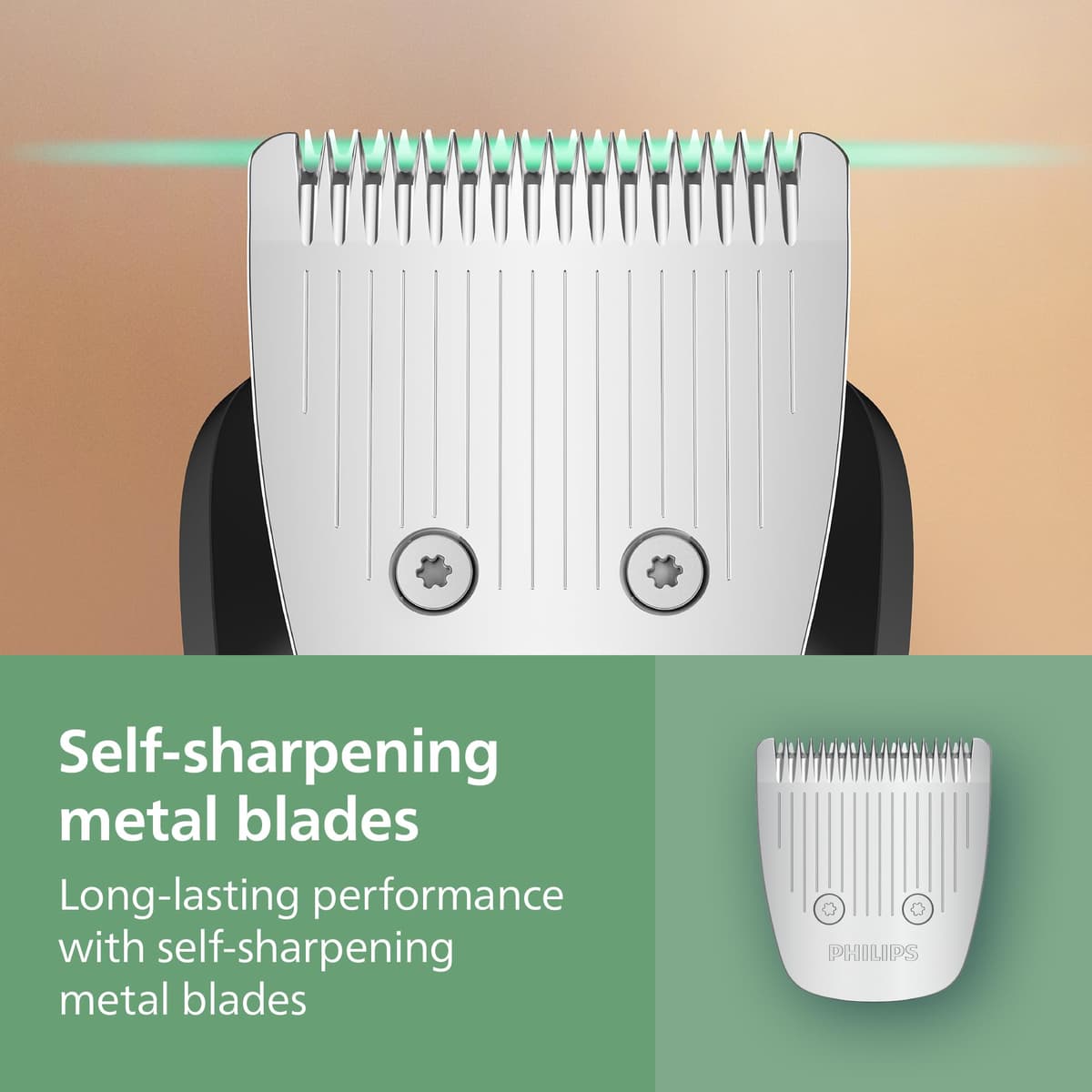 Philips Multigroom 7000 Series All-in-One 17-Piece Trimmer - Shaver and Clipper for Face, Head & Body, Self-Sharpening Full Metal Blades, 26 Length Settings (0.5-20 mm), Model MG7961/15 — view 5